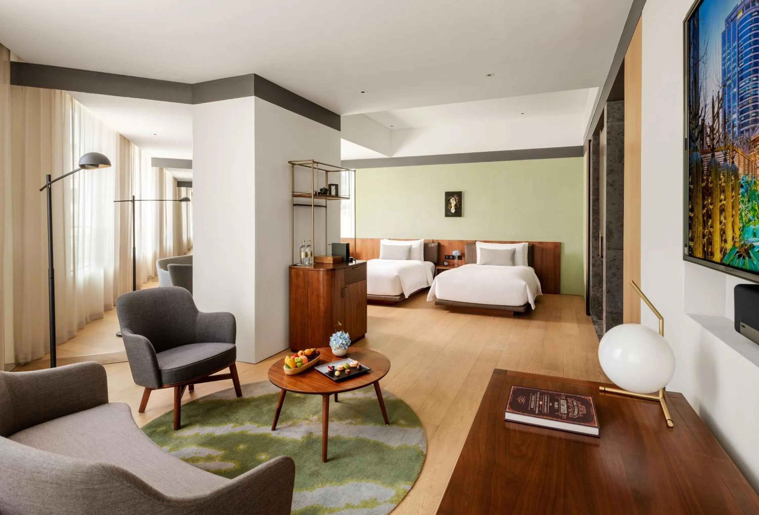 Bed in The Sukhothai Shanghai