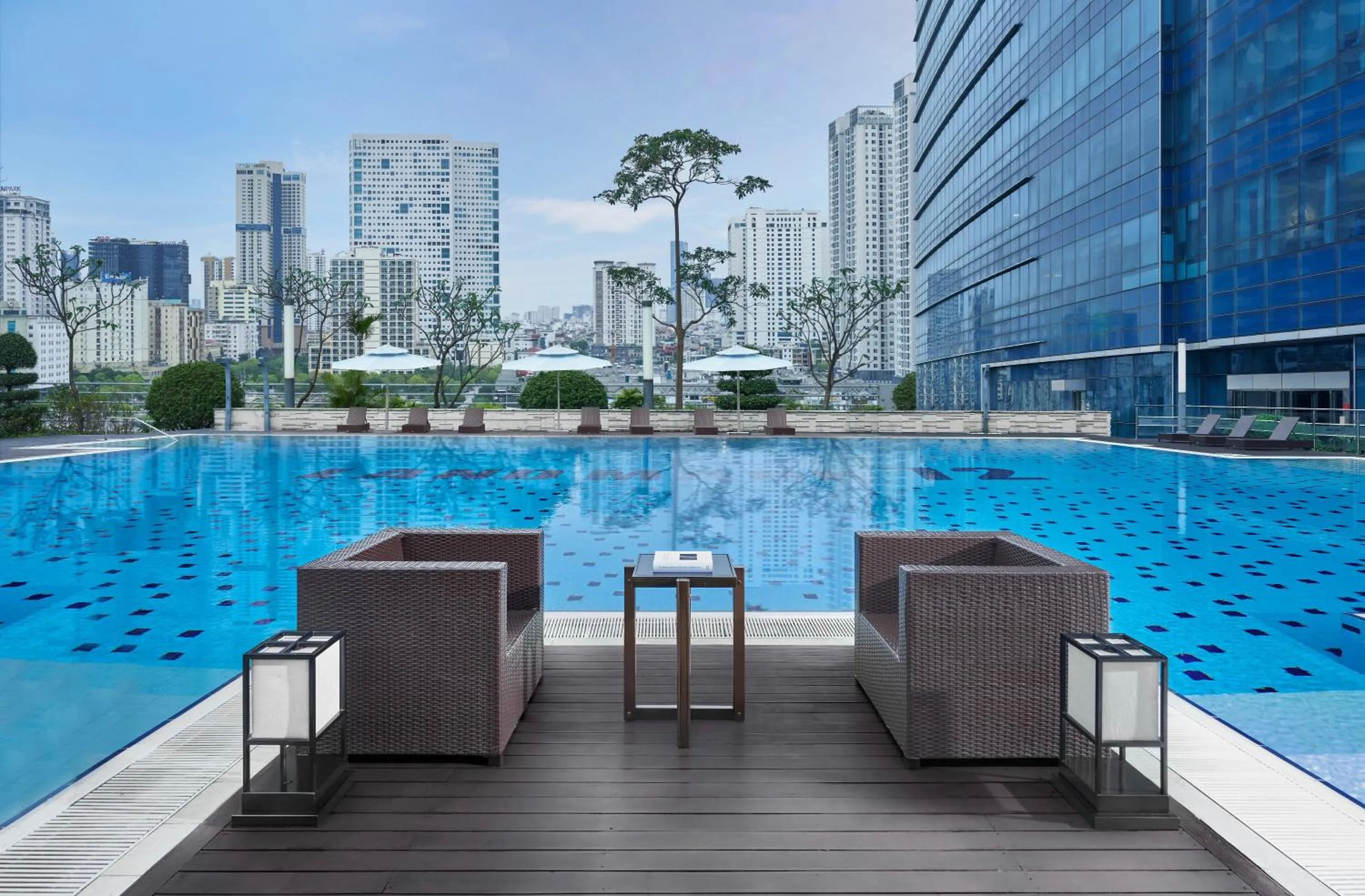Swimming pool in InterContinental Hanoi Landmark72 by IHG