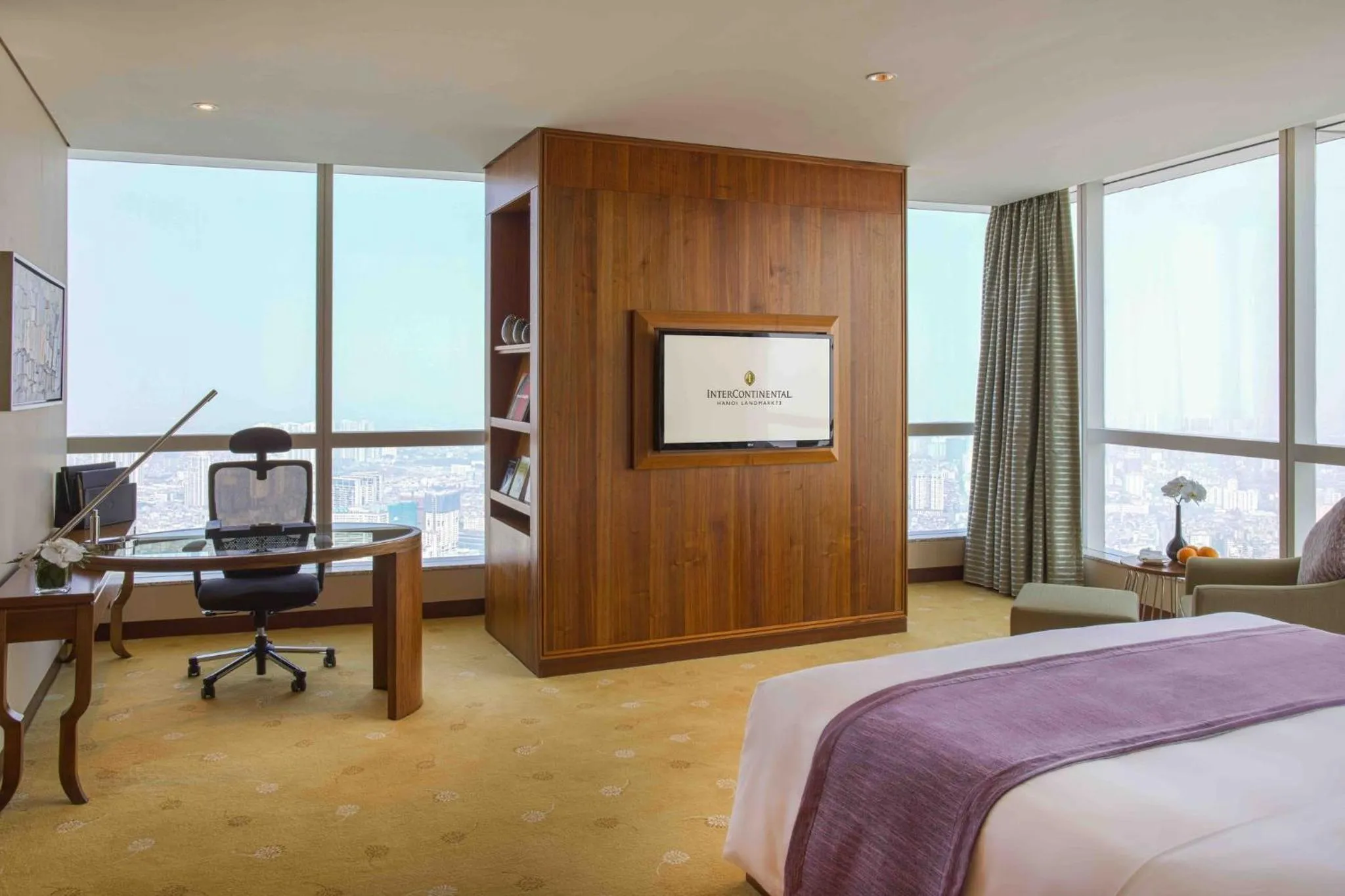 Bedroom, Bed in InterContinental Hanoi Landmark72 by IHG