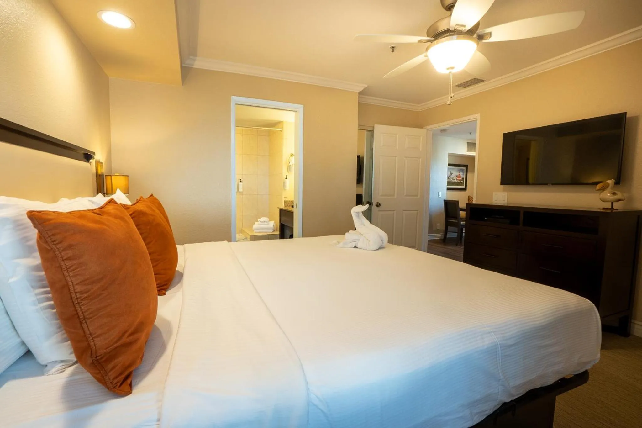 Bed in Coronado Beach Resort