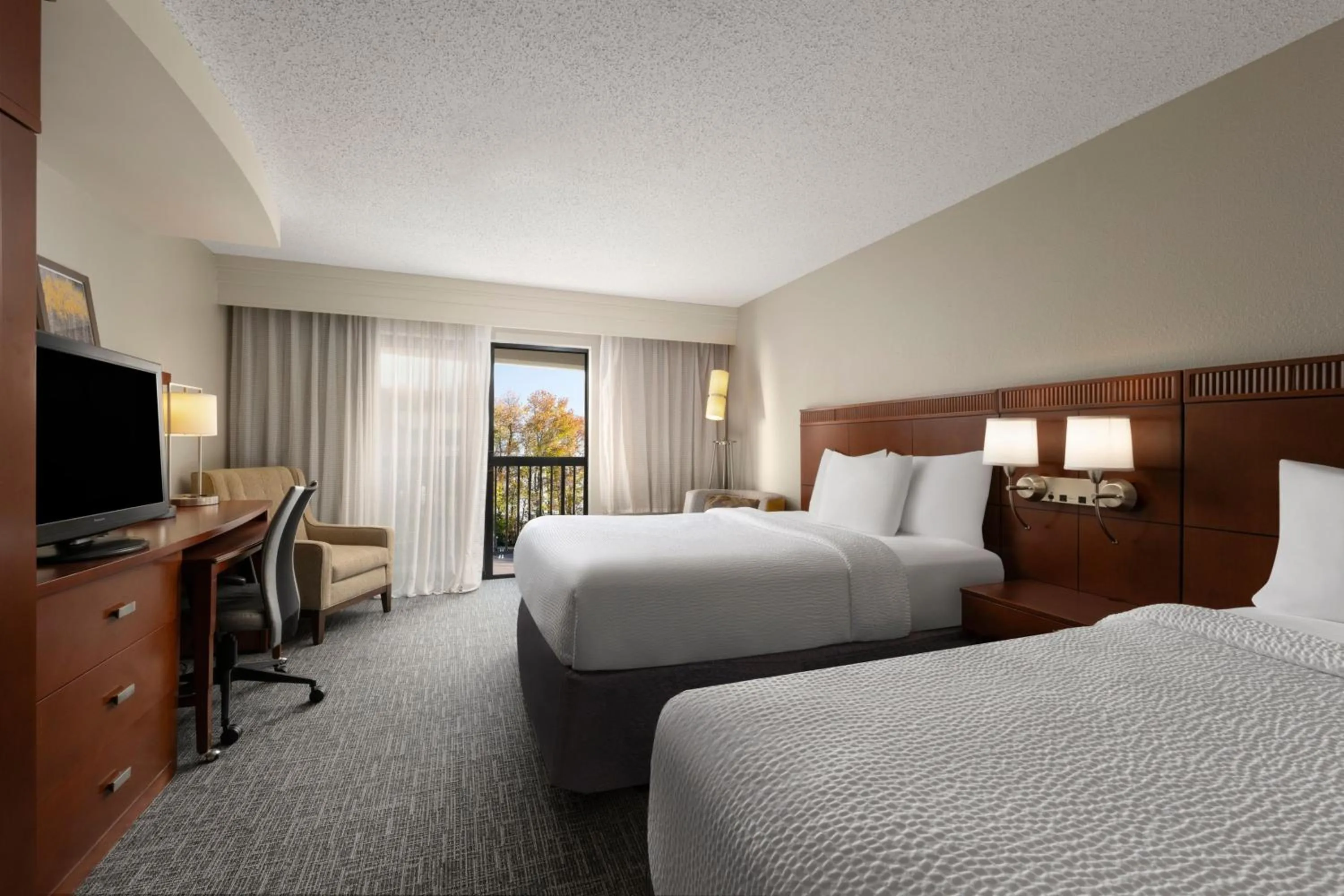 Photo of the whole room, Bed in Courtyard Wall at Monmouth Shores Corporate Park