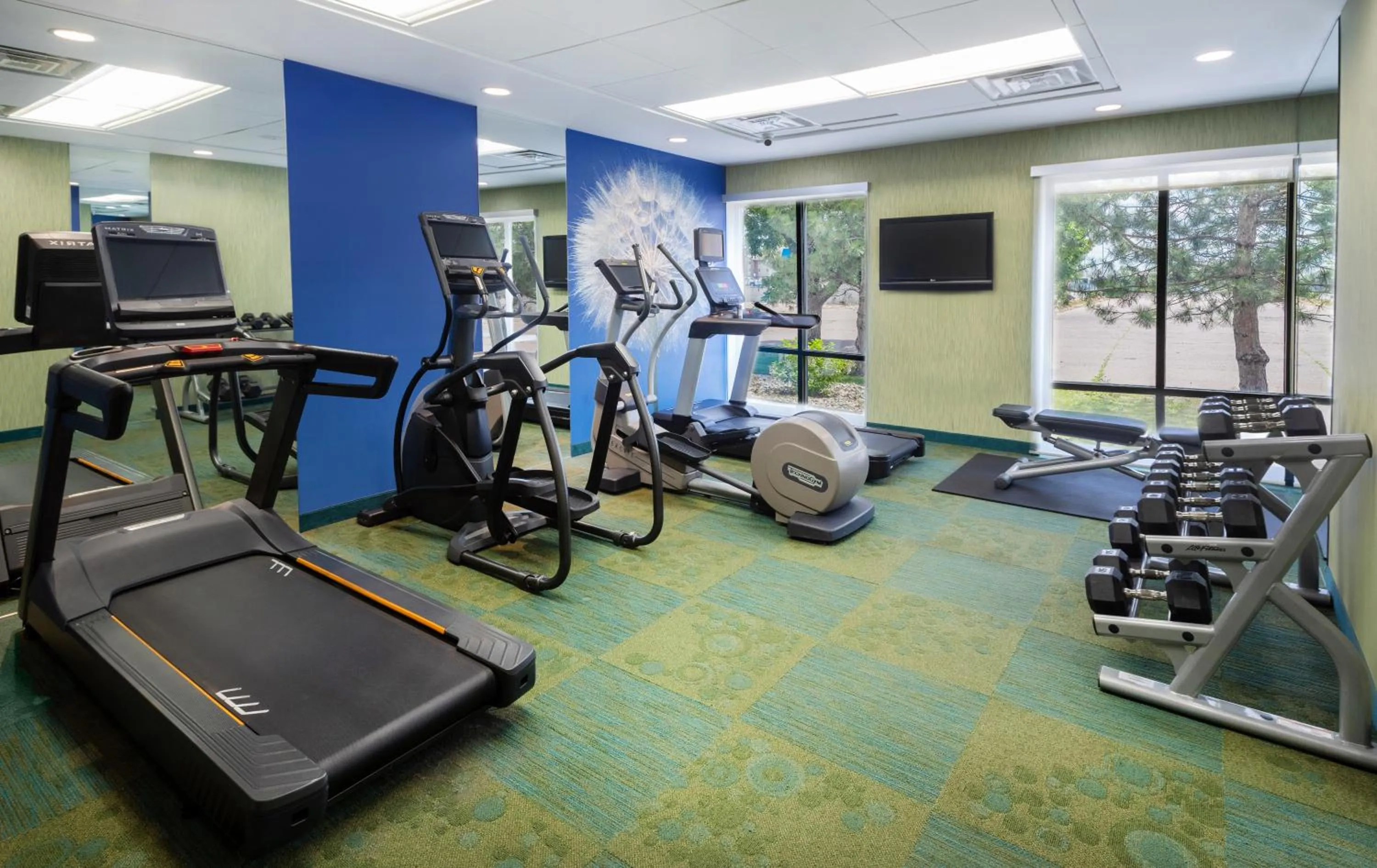 Fitness centre/facilities in SpringHill Suites by Marriott Sioux Falls