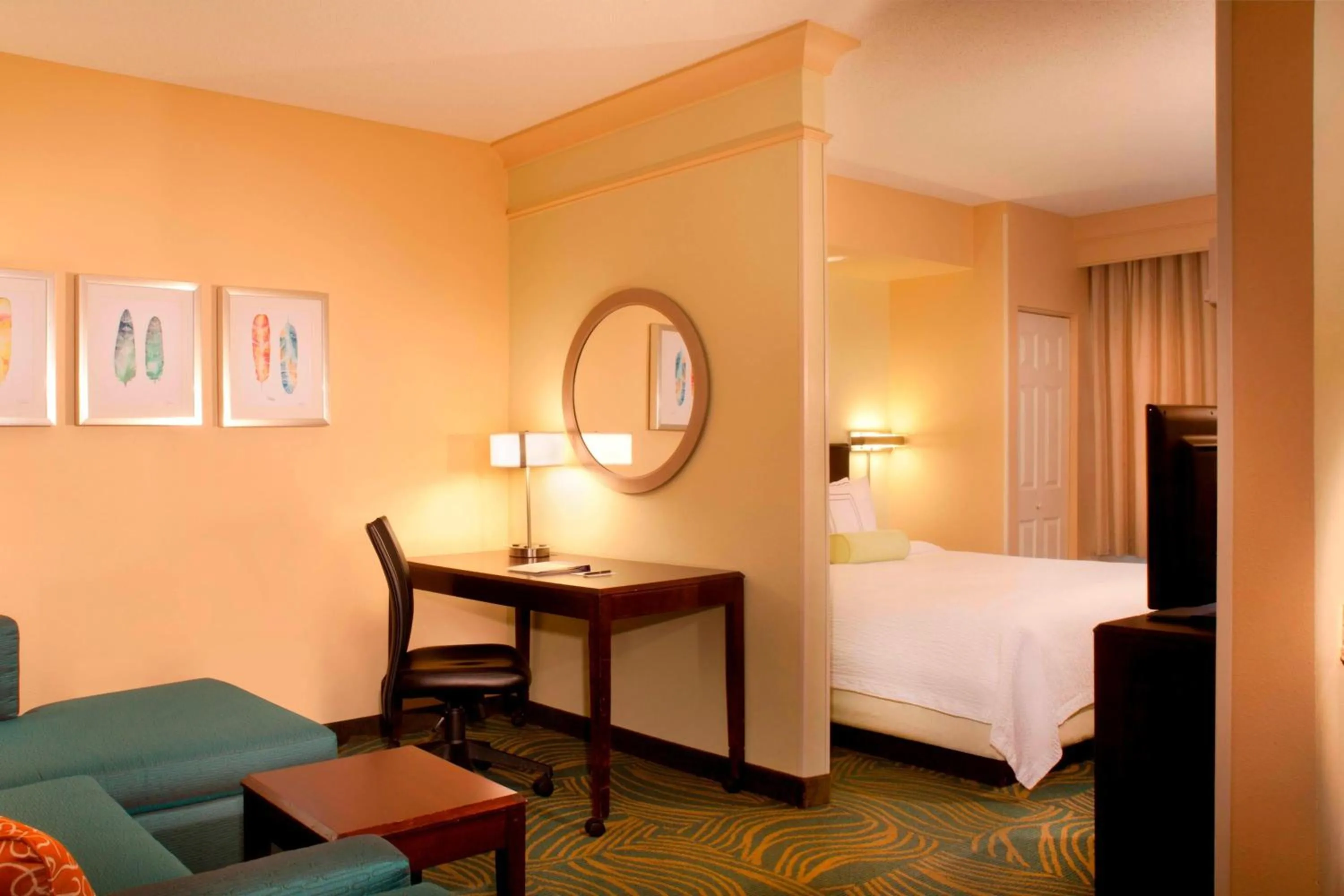 Bedroom, Bed in SpringHill Suites Gainesville