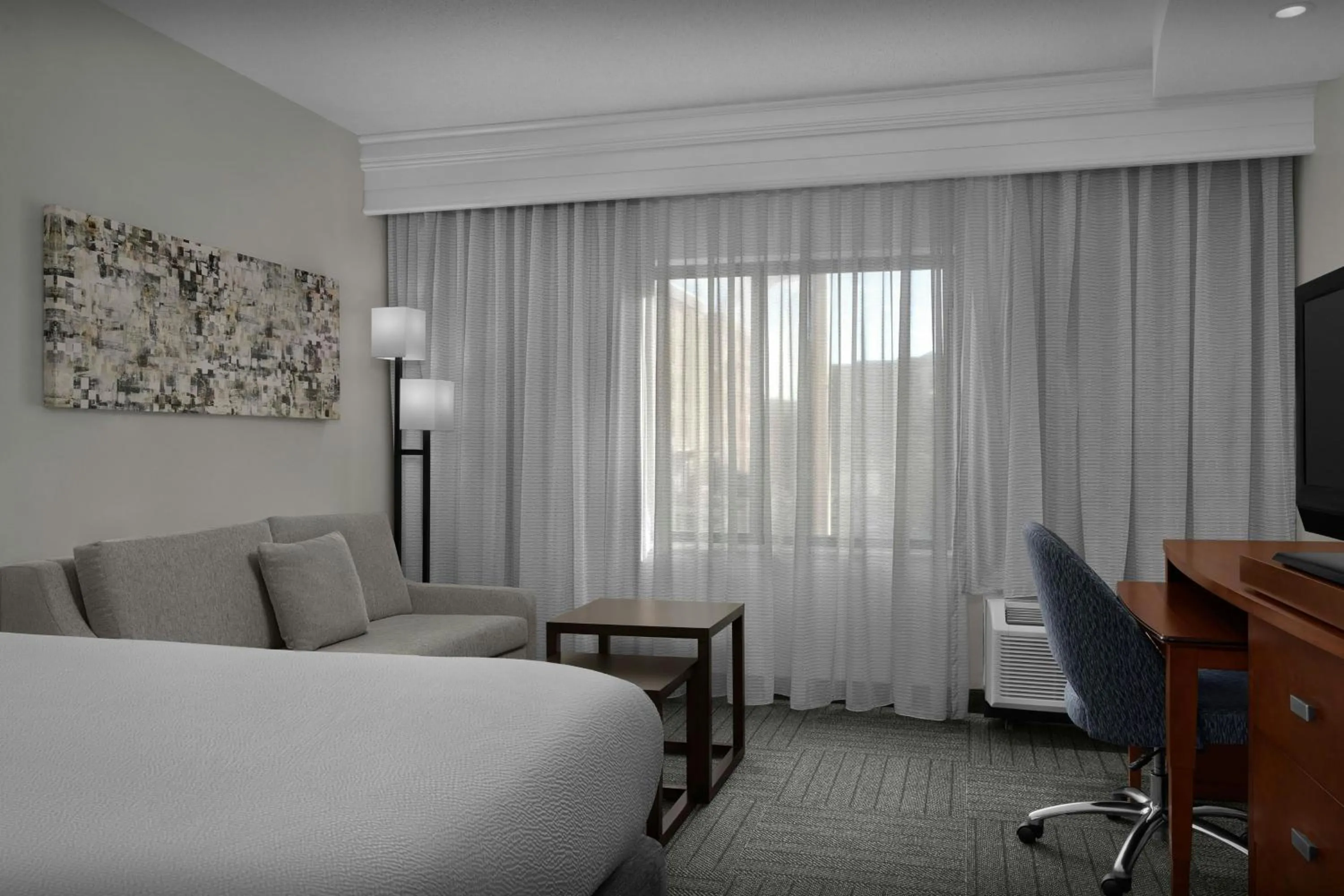 Photo of the whole room, Bed in Courtyard Greensboro Airport