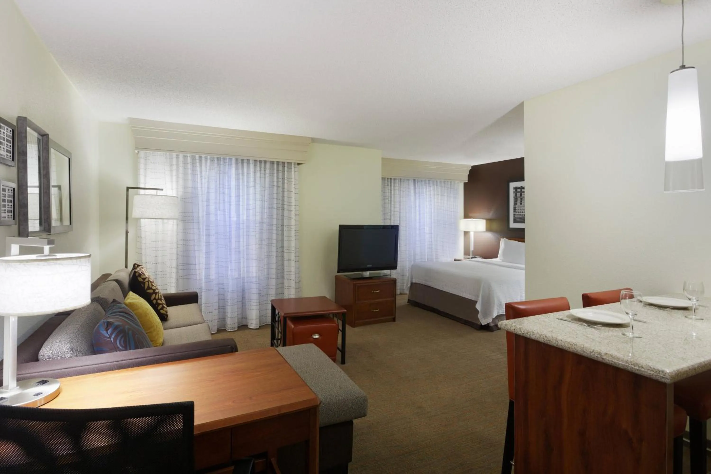 Bedroom, Bed in Residence Inn Greenville-Spartanburg Airport