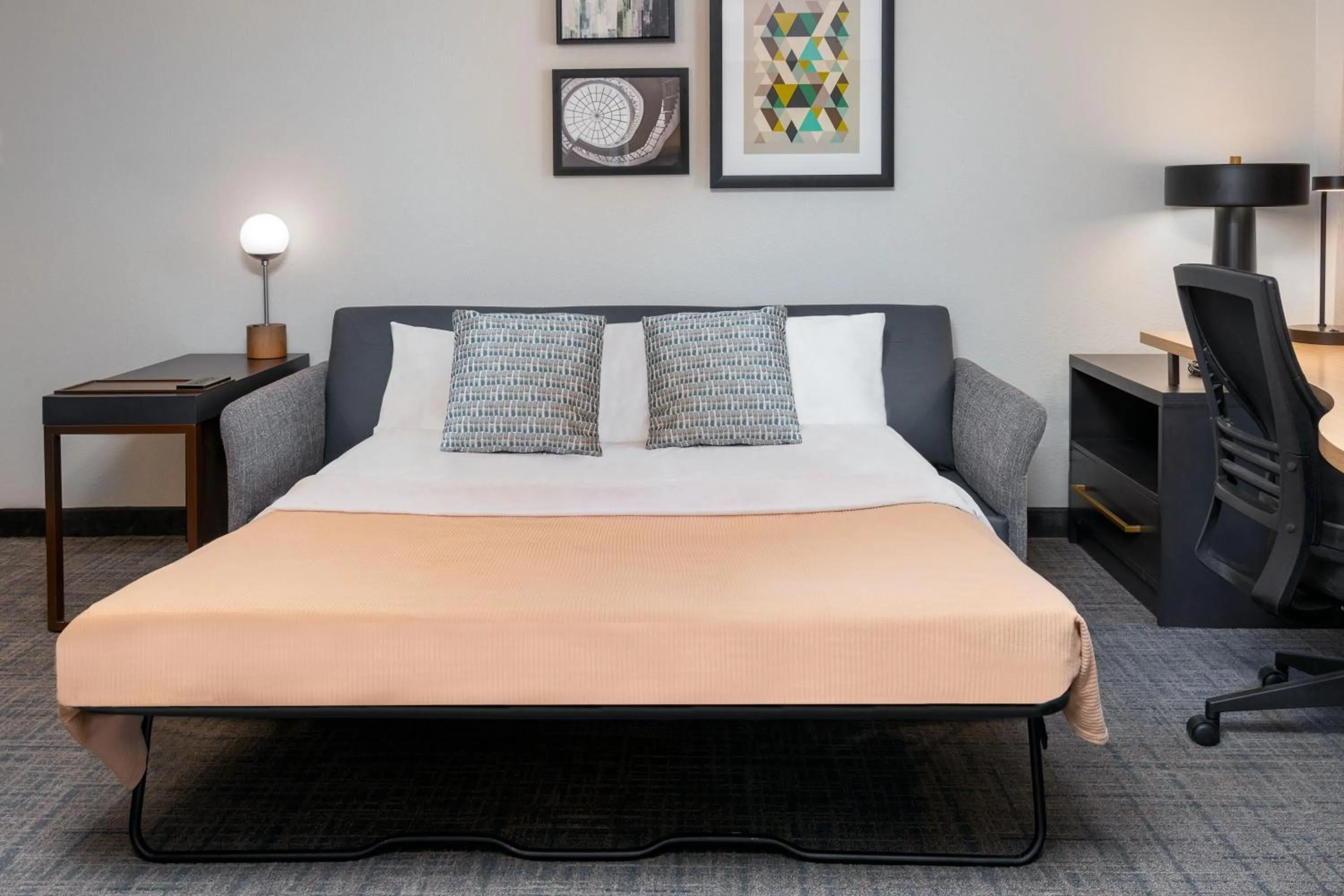 Bedroom, Bed in Residence Inn Greenville-Spartanburg Airport