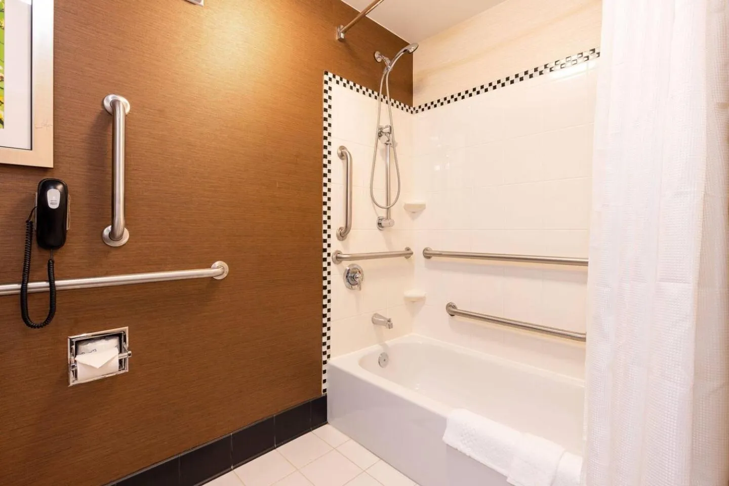 Shower in Fairfield Inn & Suites by Marriott Carlisle