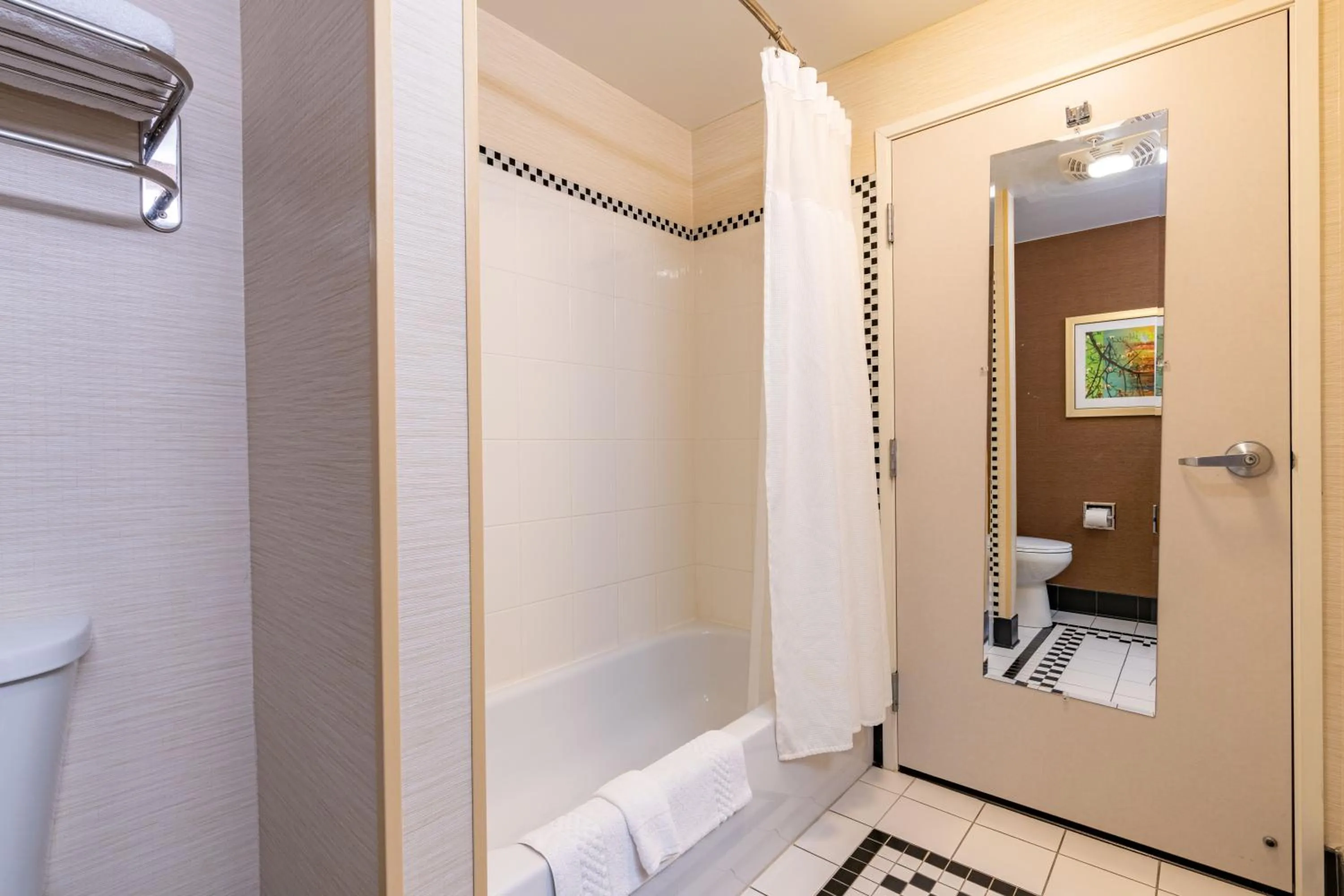 Shower in Fairfield Inn & Suites by Marriott Carlisle