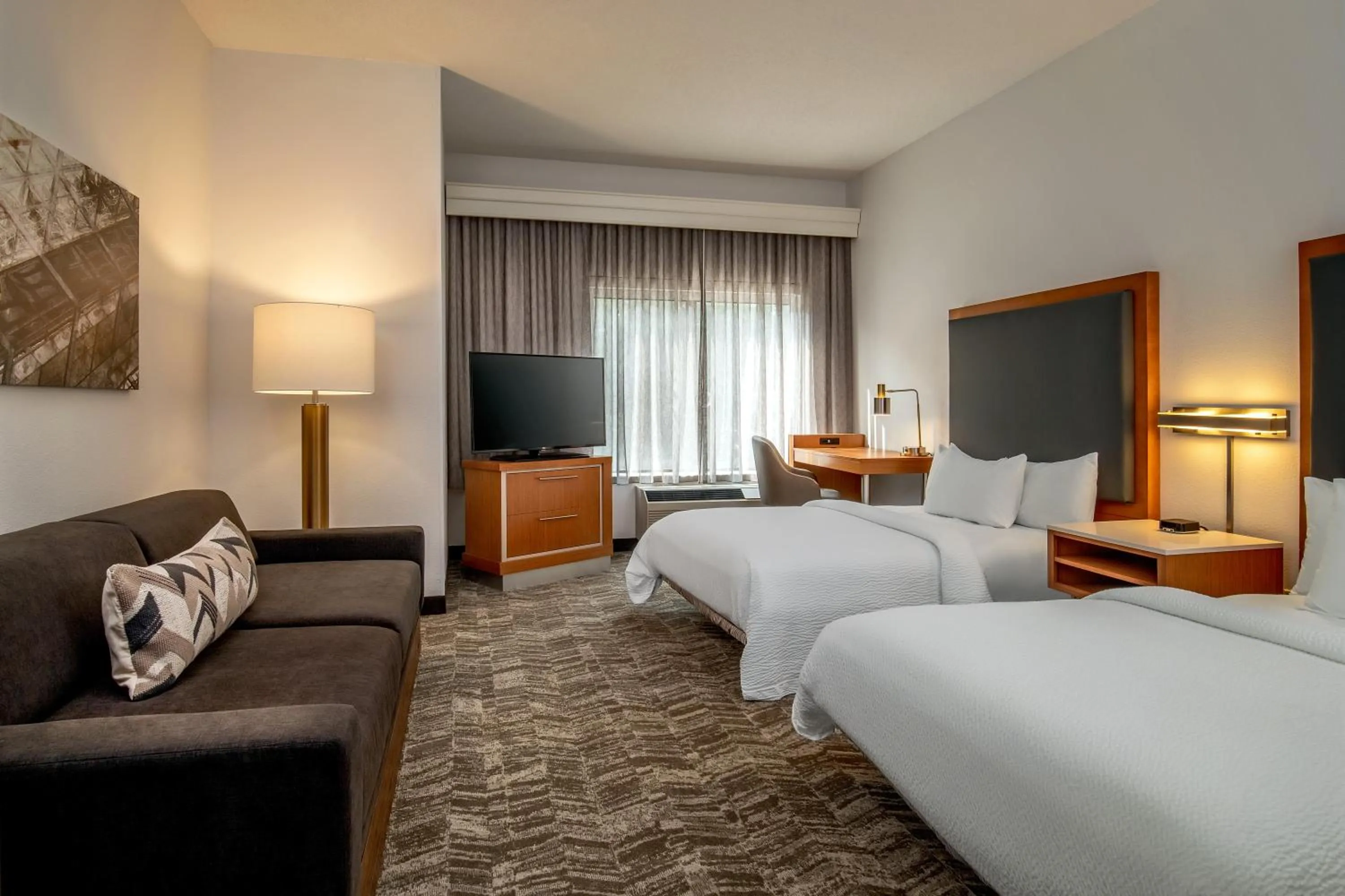 Guests, Bed in SpringHill Suites by Marriott Hershey Near The Park