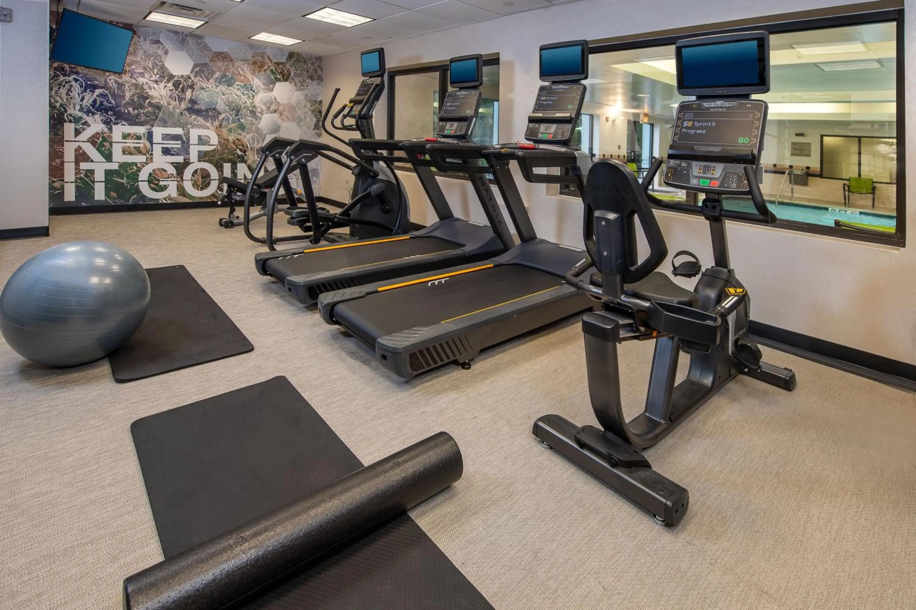 Fitness centre/facilities in SpringHill Suites Hagerstown