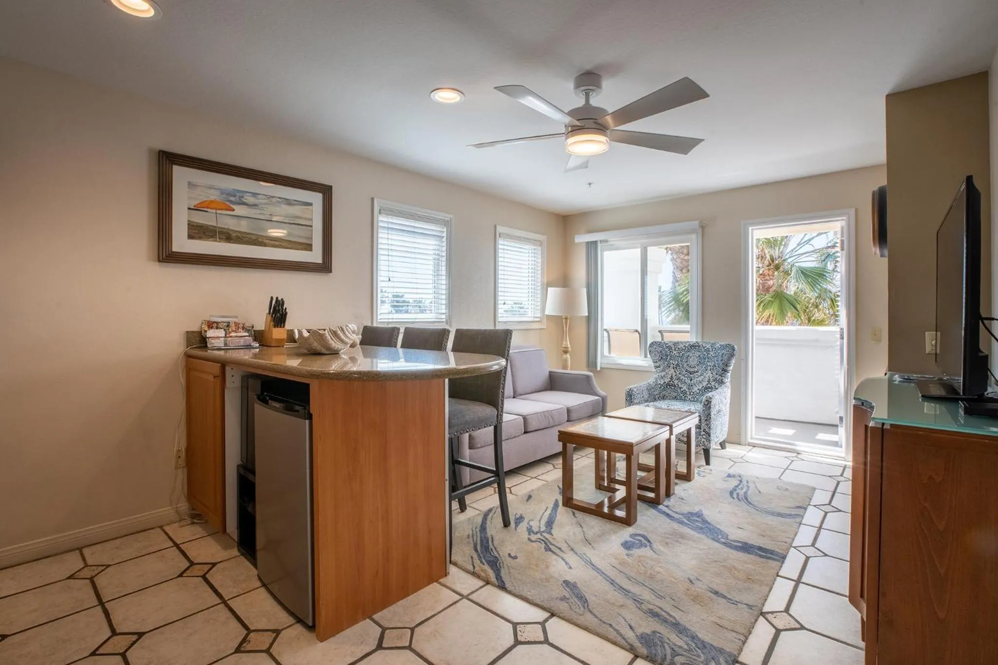 Living room in San Clemente Cove Resort