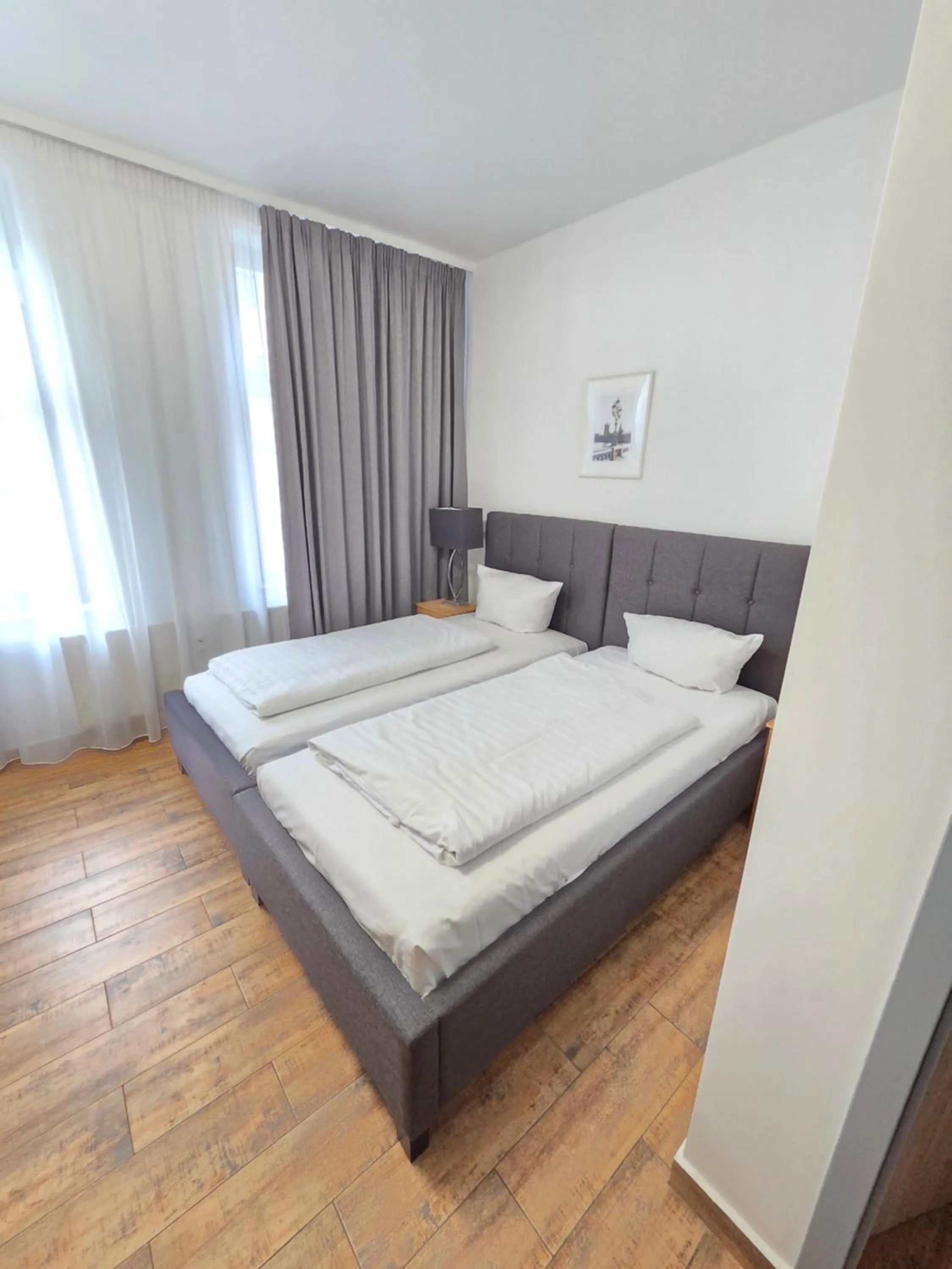 Bed in Marcel Apartments Leipzig