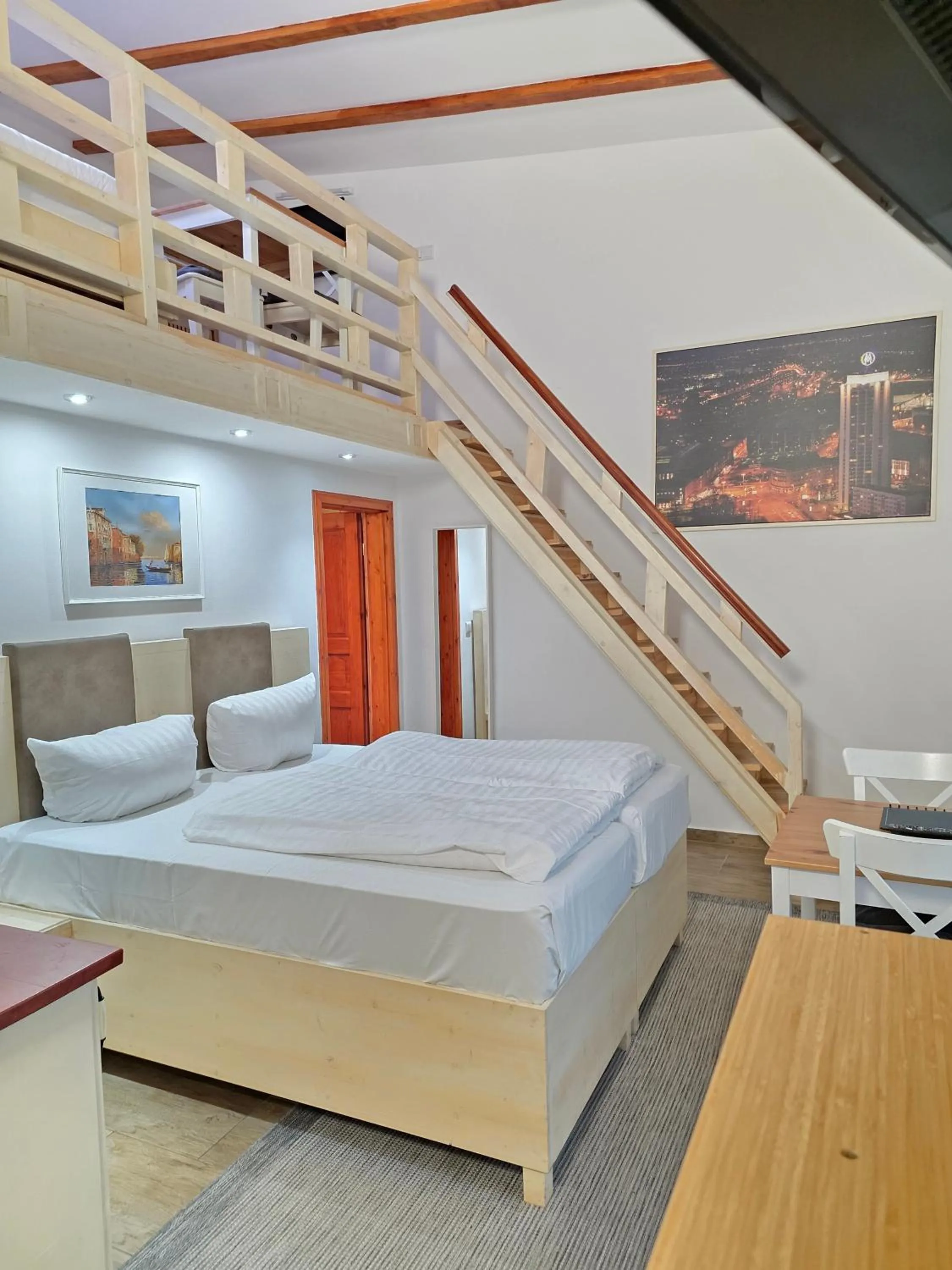 Photo of the whole room, Bed in Marcel Apartments Leipzig