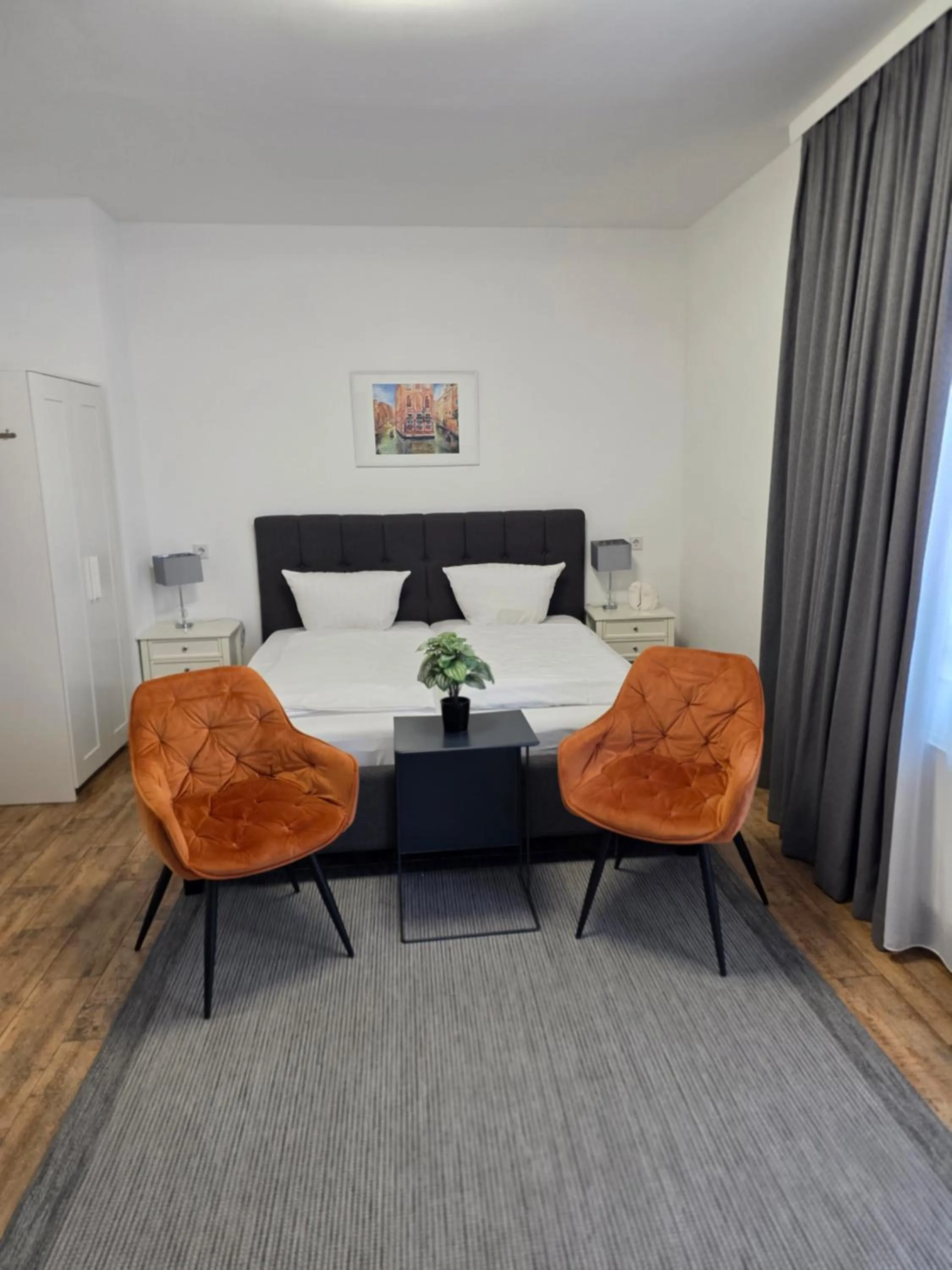 Bed in Marcel Apartments Leipzig