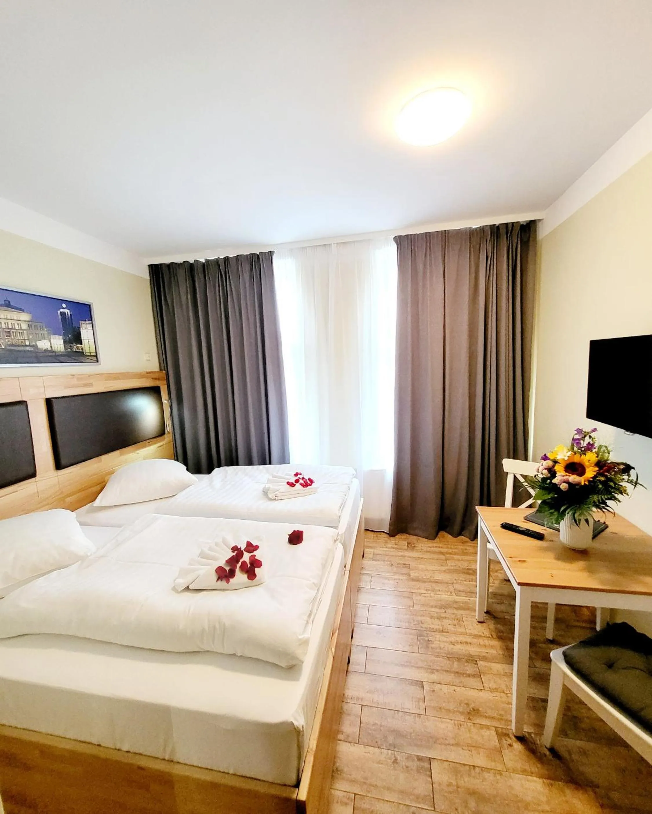 Bed in Marcel Apartments Leipzig