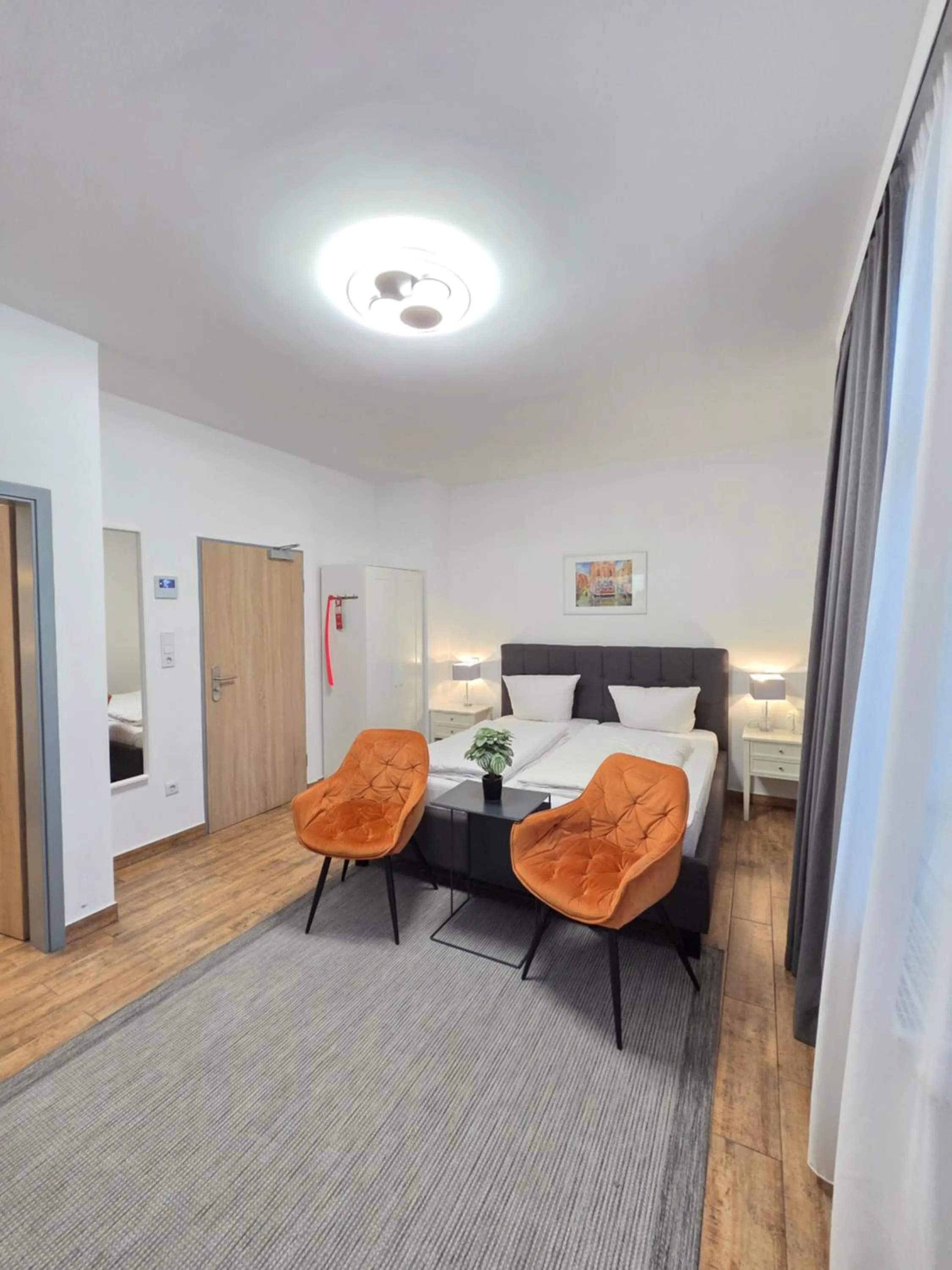 Photo of the whole room, Bed in Marcel Apartments Leipzig