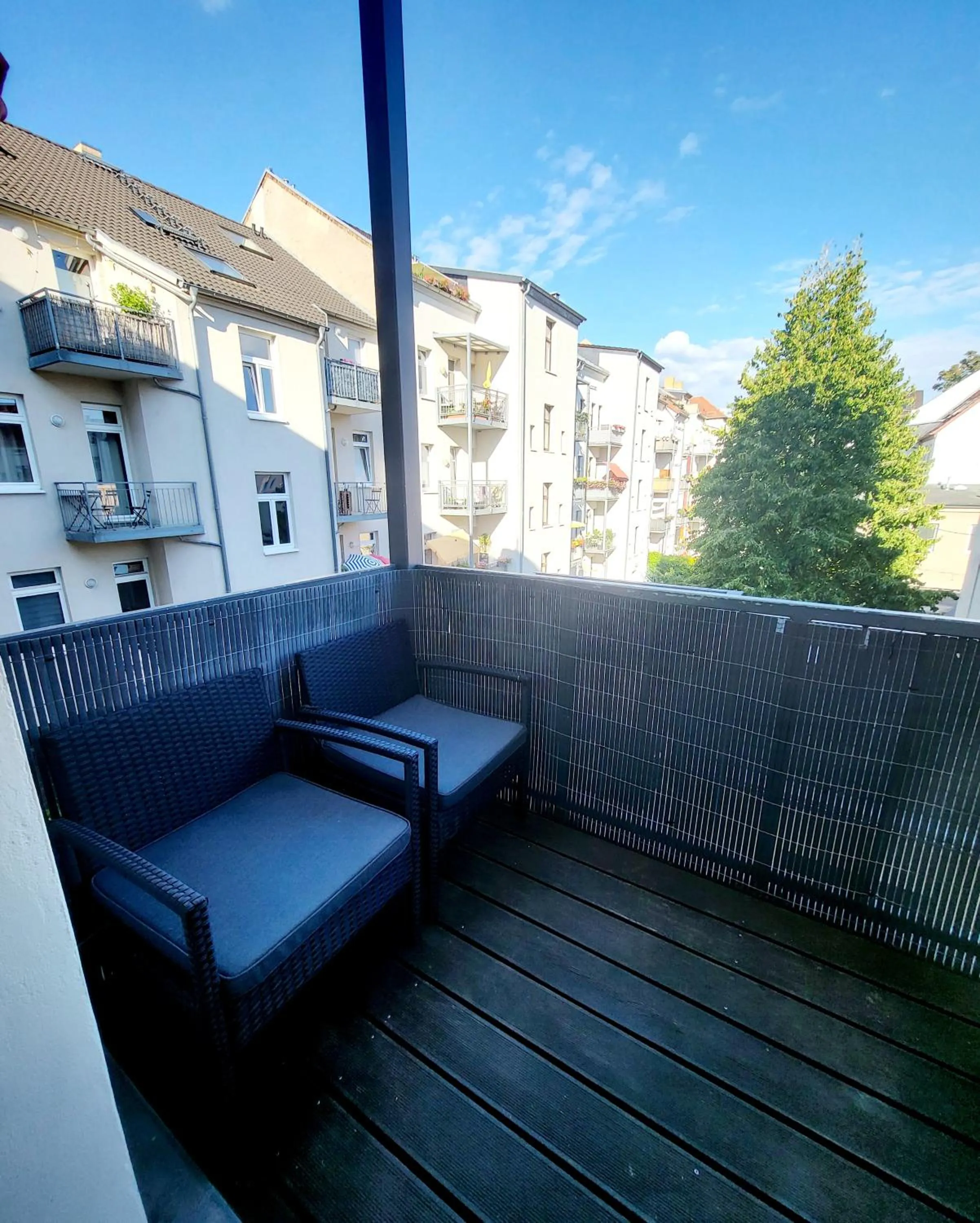 Patio in Marcel Apartments Leipzig