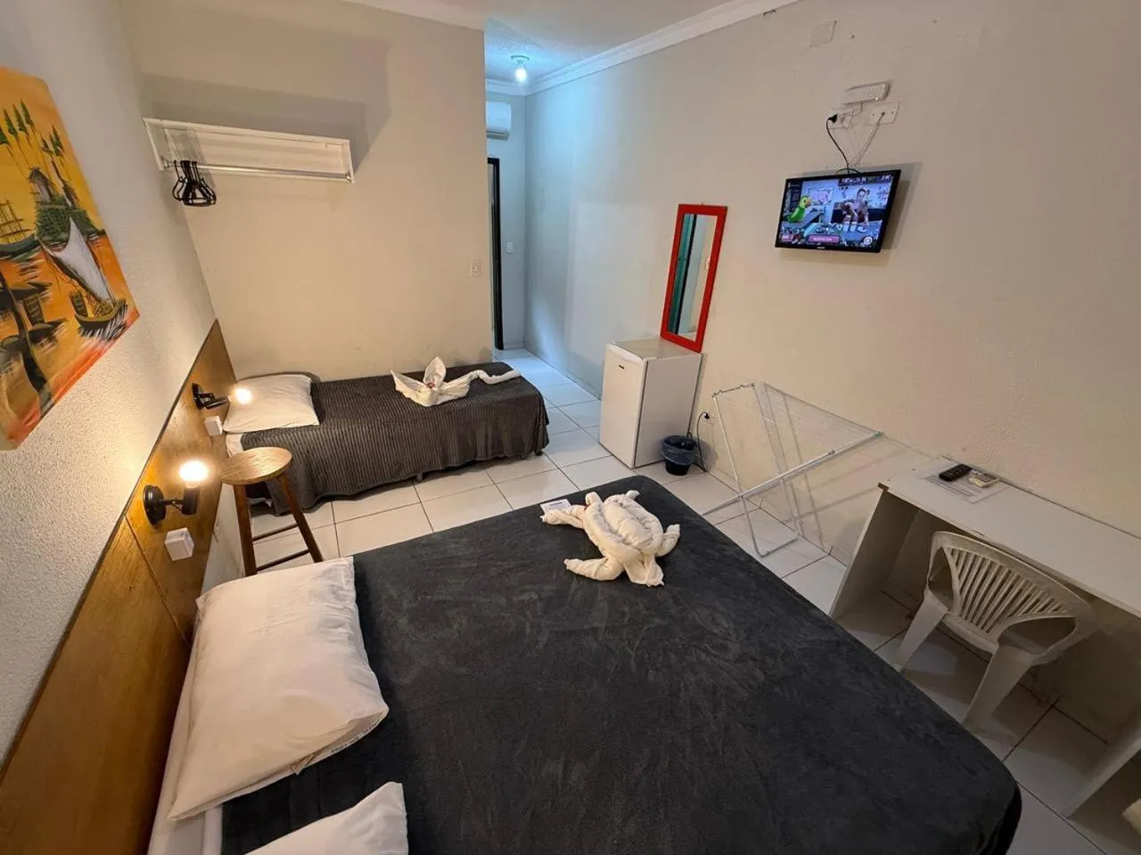 Bed in Pousada Sal e Mar Maracaipe