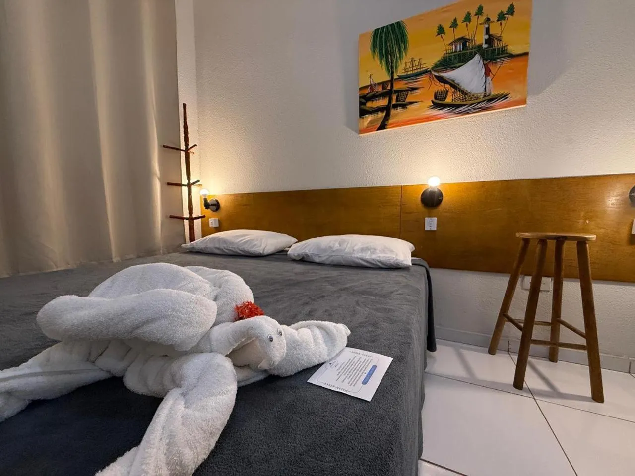 Bed in Pousada Sal e Mar Maracaipe