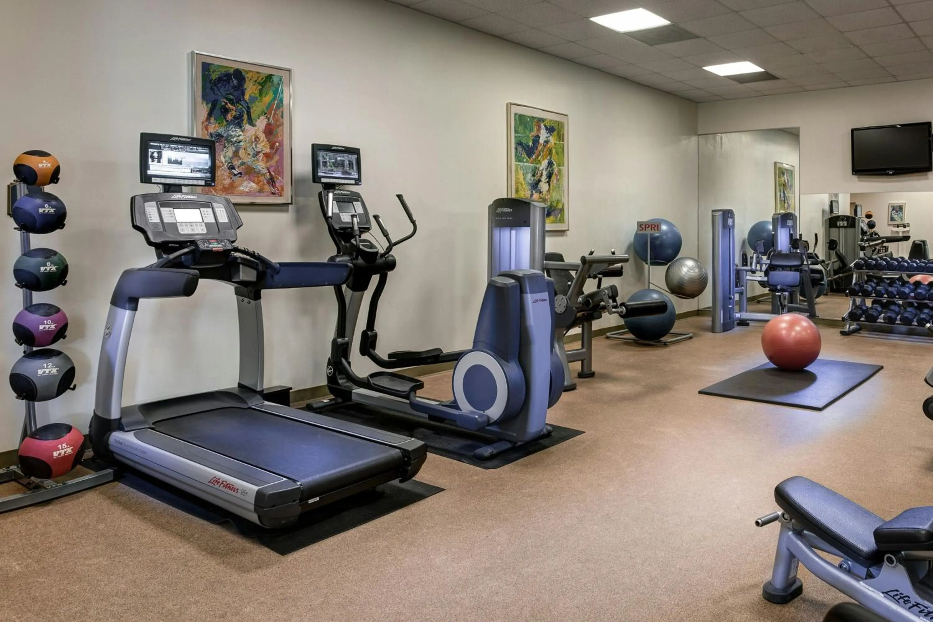 Fitness centre/facilities in Houston Marriott Westchase