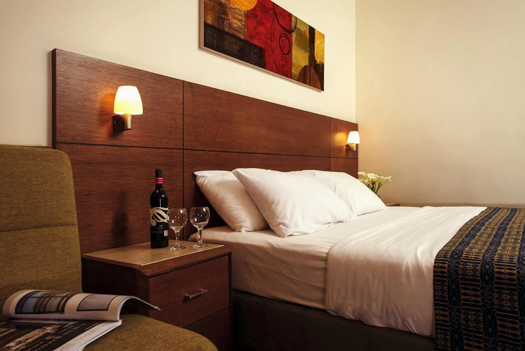 Bed in Caesar Premier Eilat Hotel