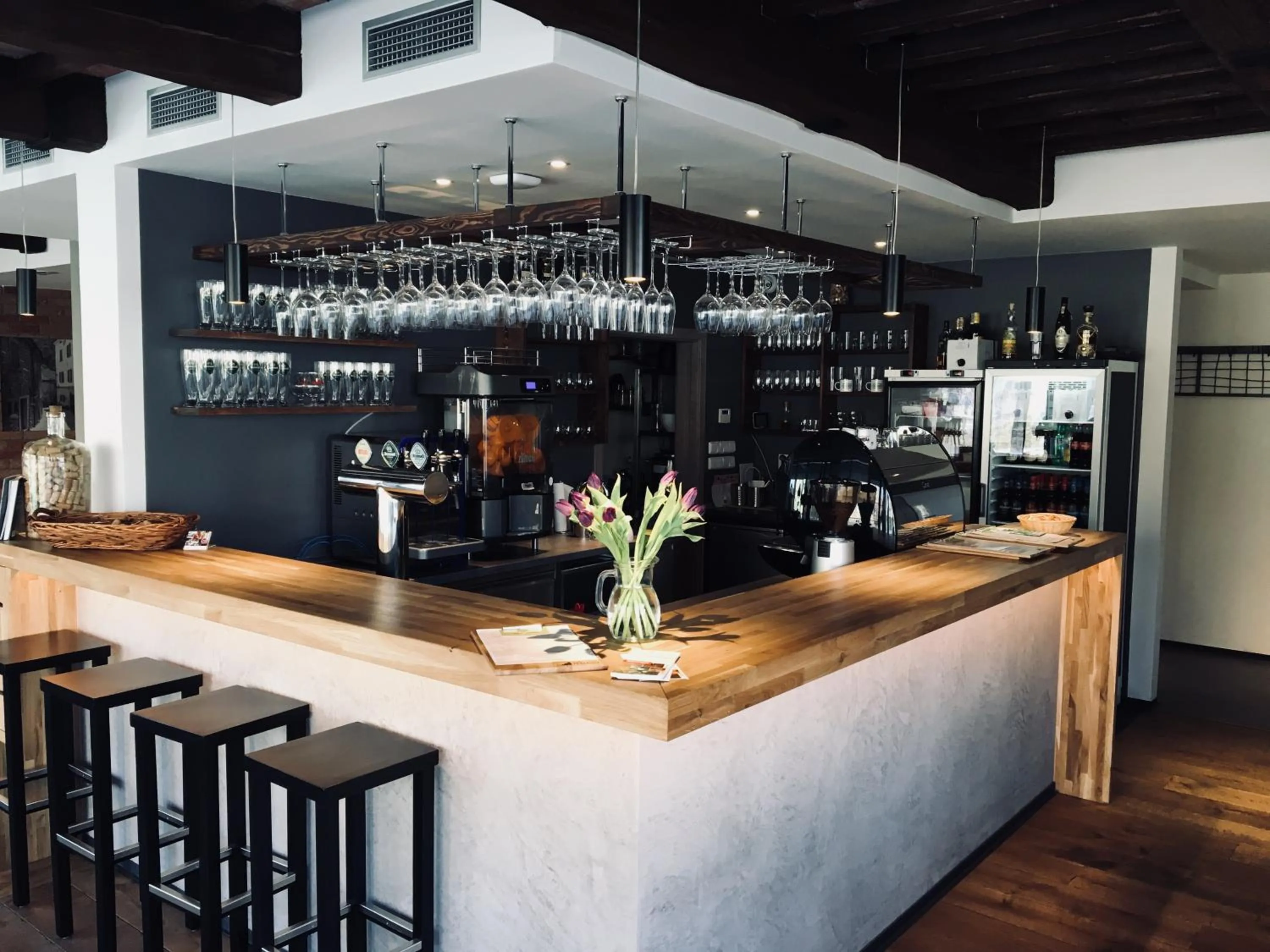 Lobby or reception in Apartmány Terasy Café