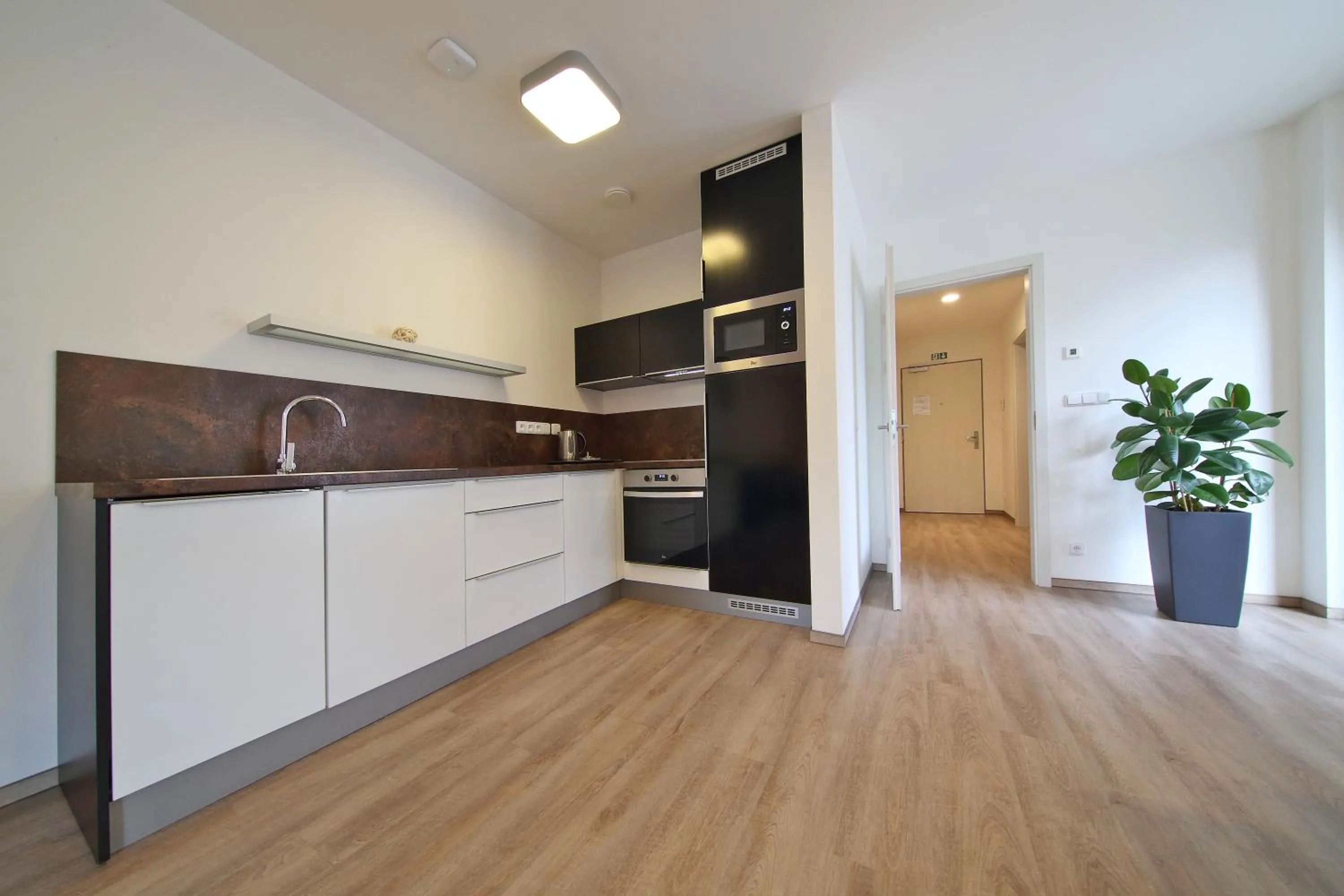 Kitchen or kitchenette in Apartmány Terasy Café