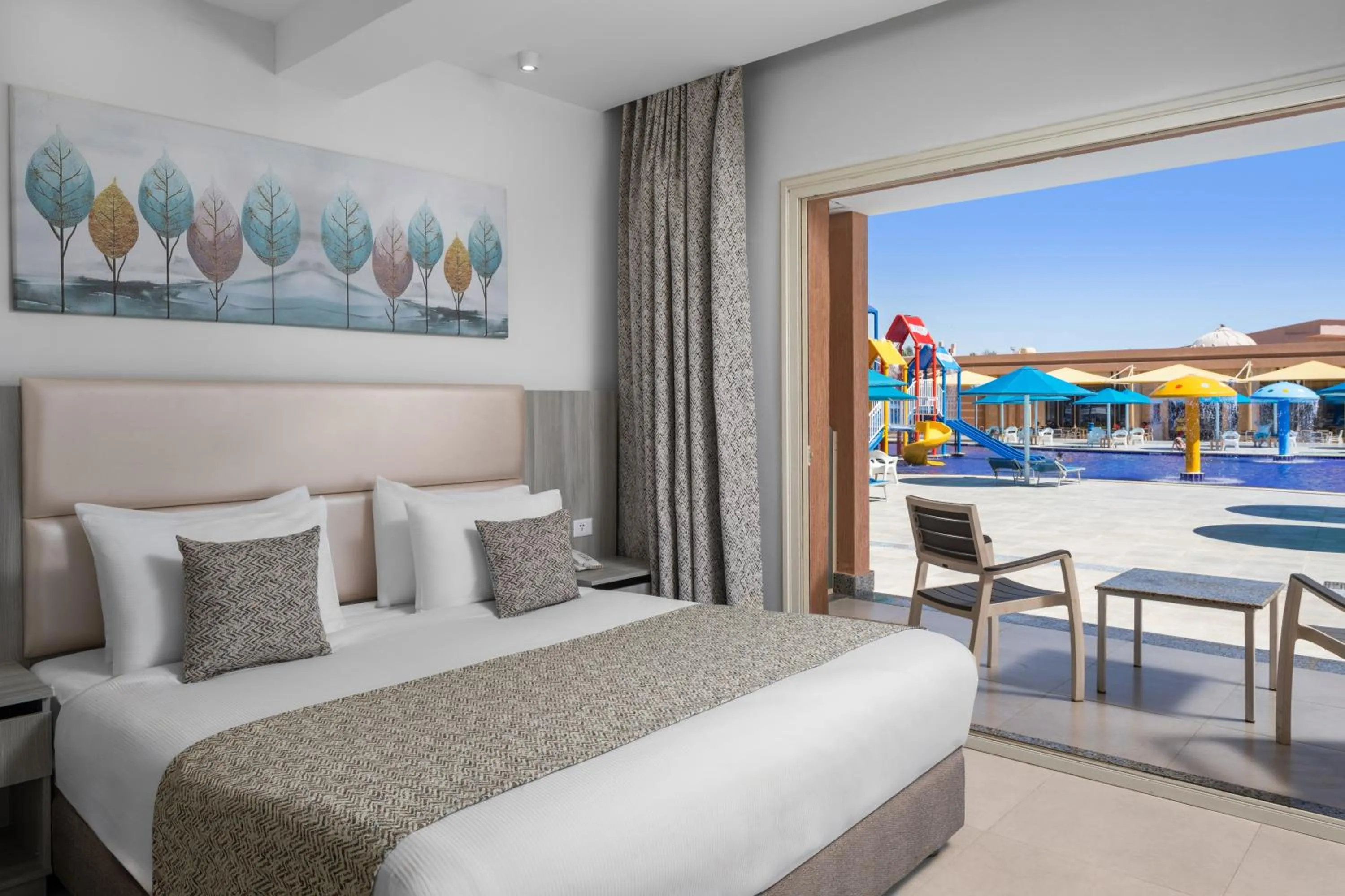 Bed in Pickalbatros Jungle Aqua Park - Neverland Hurghada