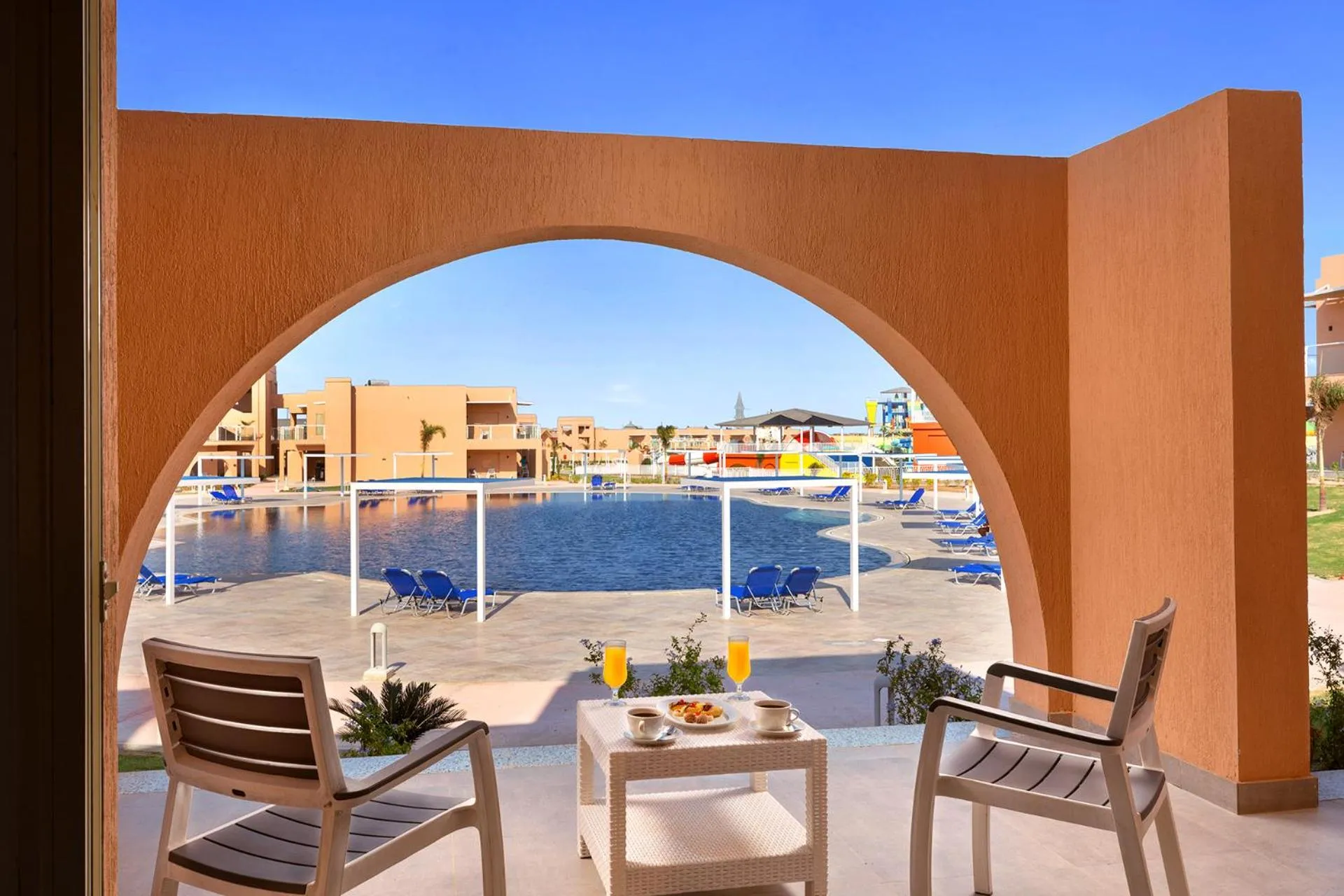 Pool view in Pickalbatros Jungle Aqua Park - Neverland Hurghada