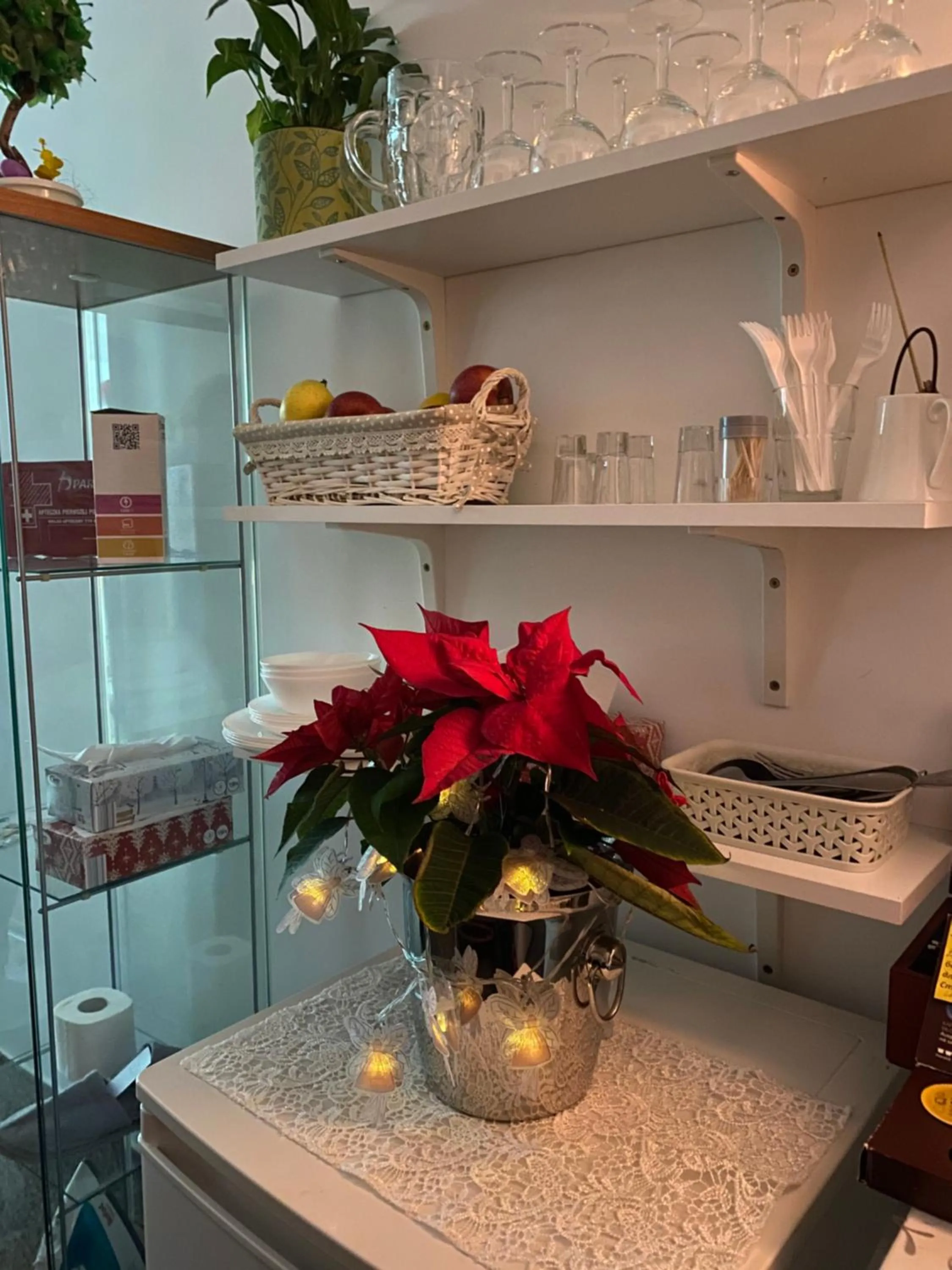 Communal kitchen in Kolorowa Guest Rooms