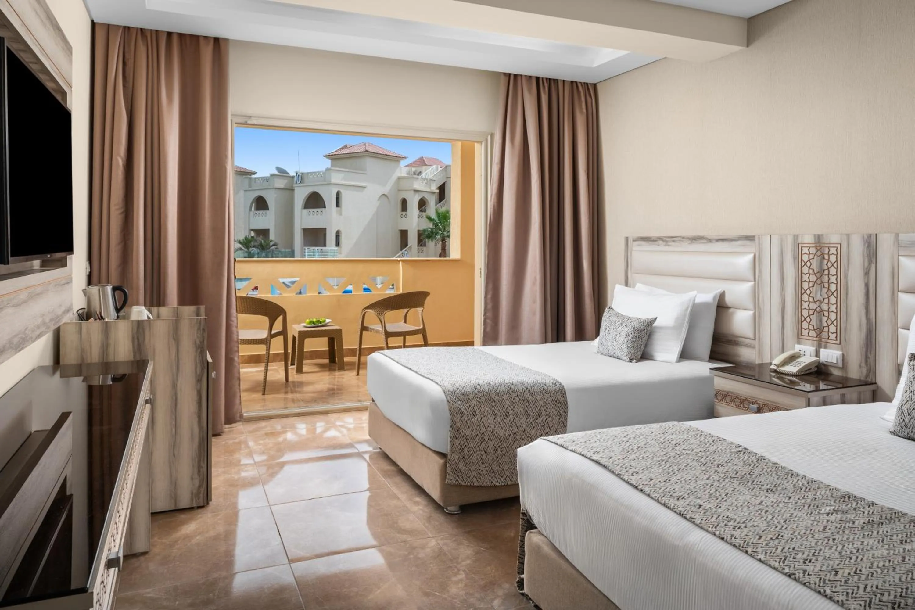 Bed in Pickalbatros Aqua Blu Resort - Hurghada