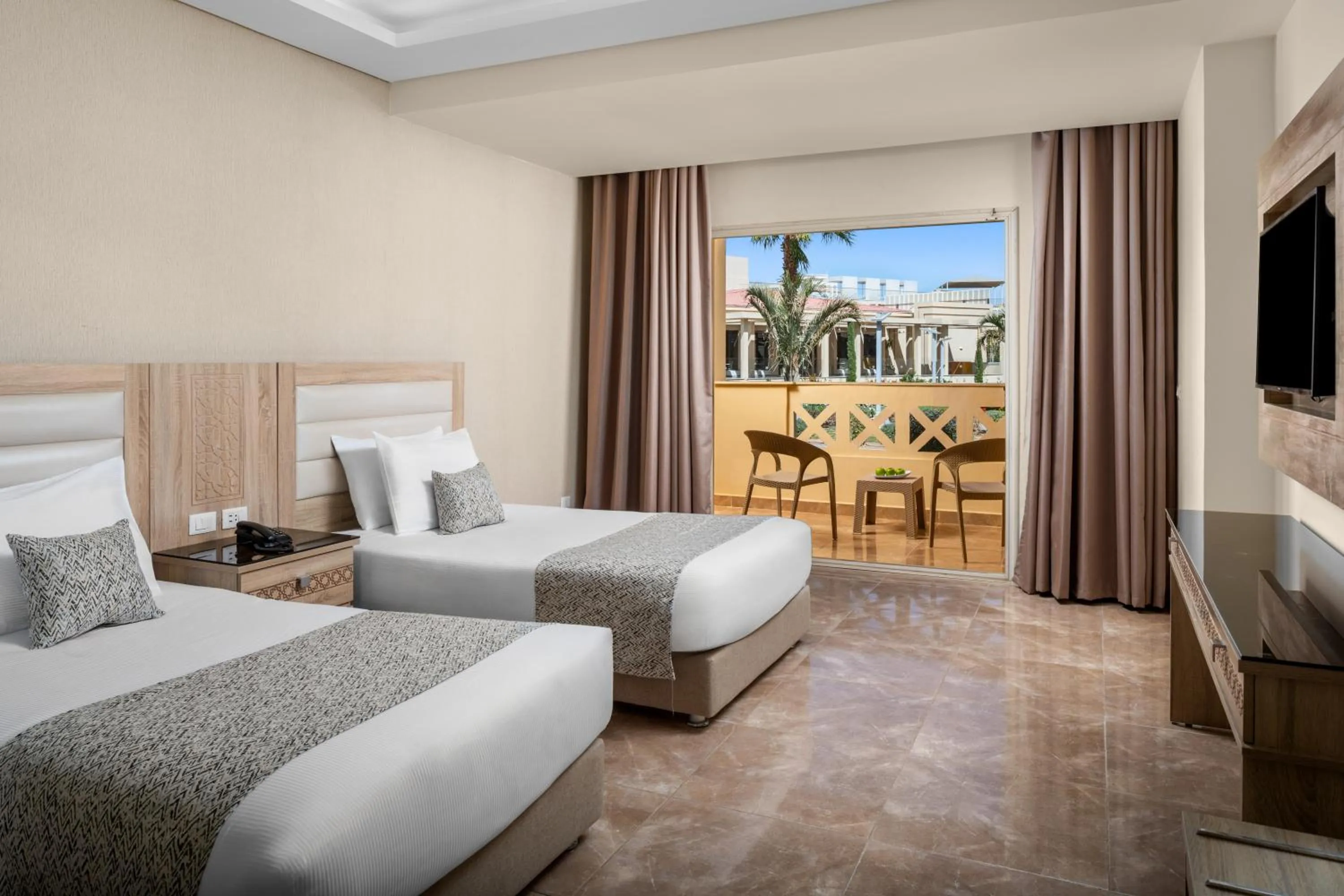 Bed in Pickalbatros Aqua Blu Resort - Hurghada