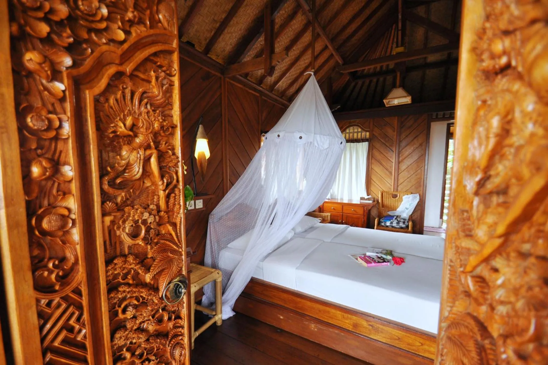 Bedroom, Bed in Puri Lumbung Cottages Restaurant & Spa Munduk