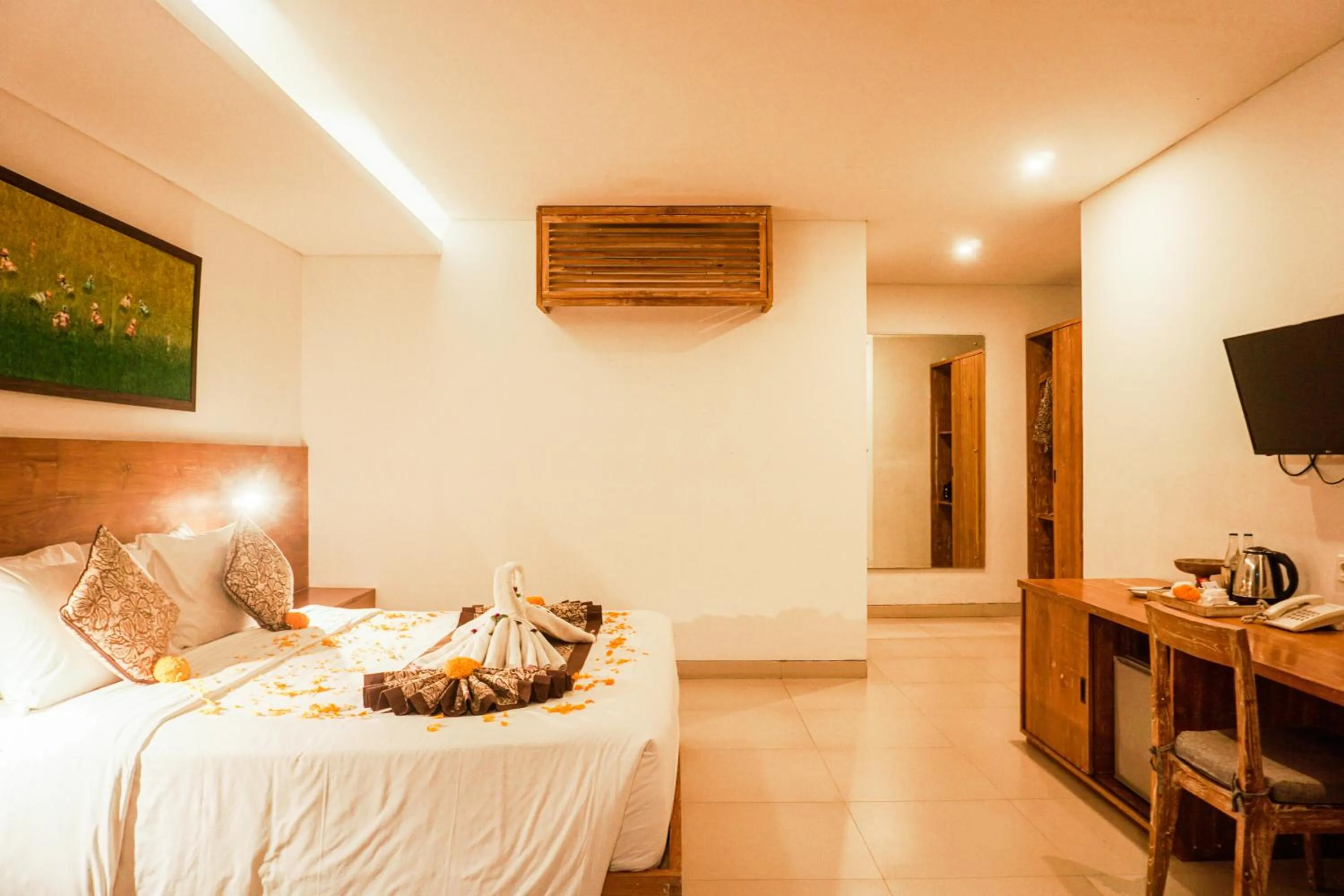 Bed in Garden View Ubud