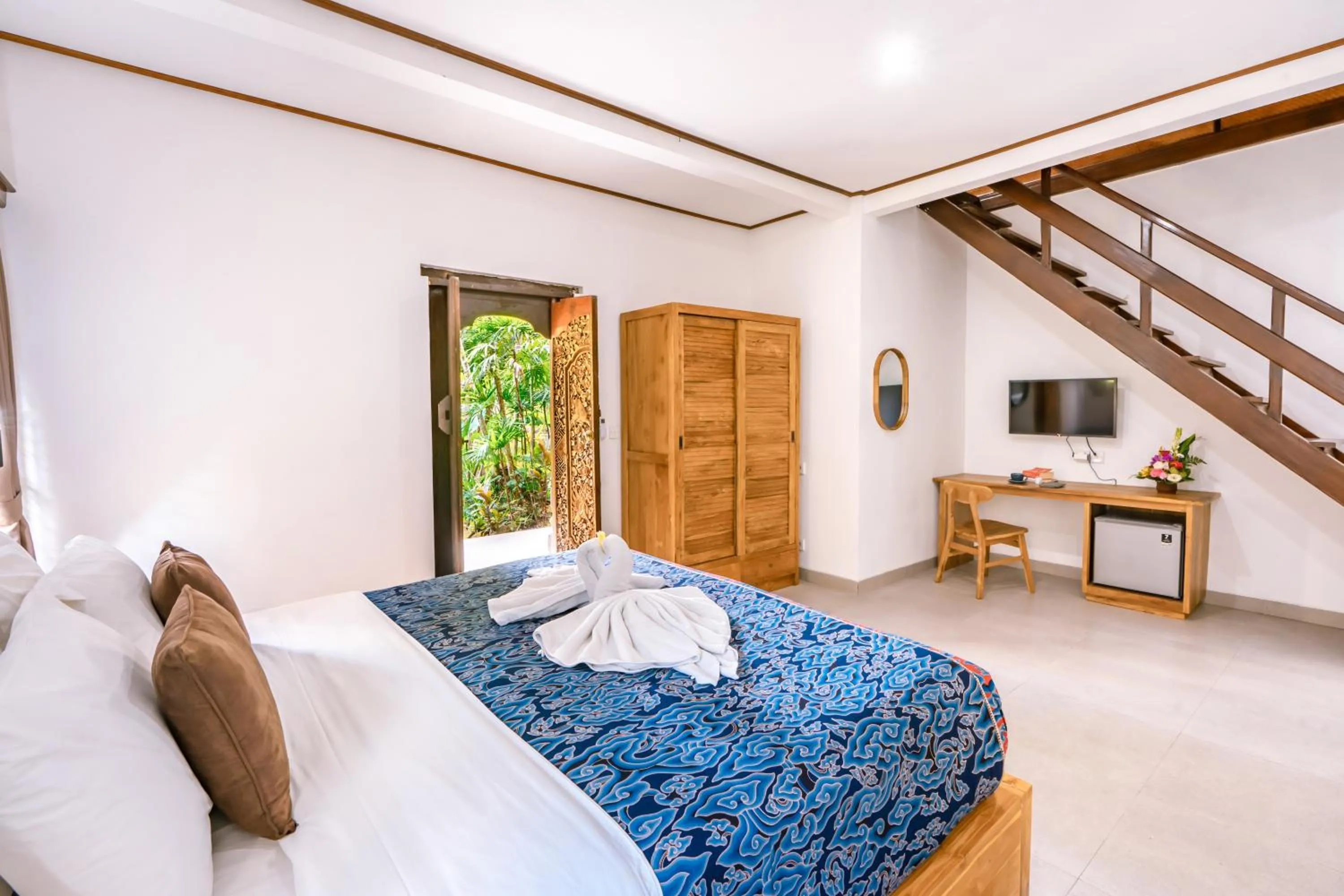 Bedroom, Bed in Garden View Ubud