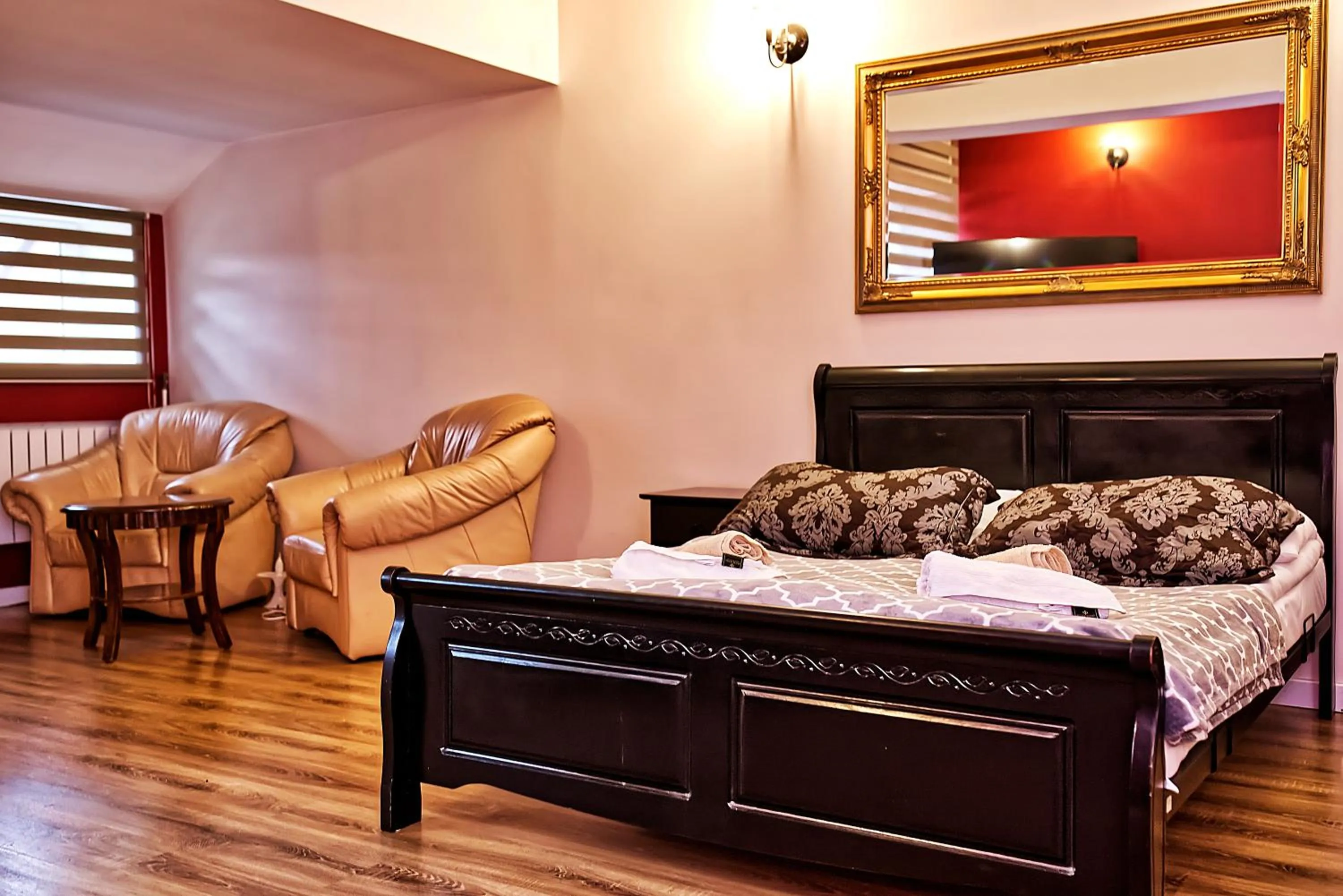 Bed in Hotel Zajazd Tumidaj