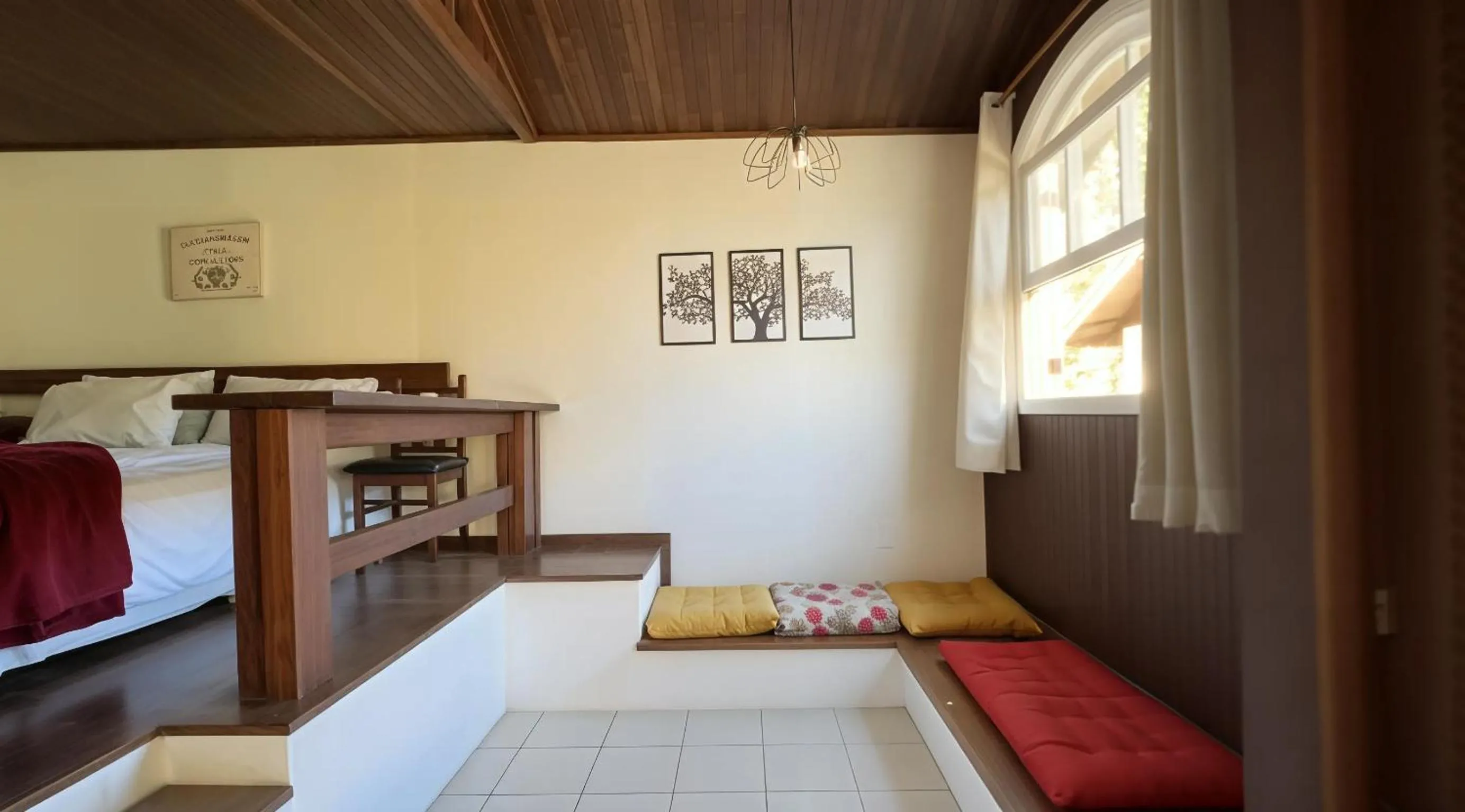 Bed in Pousada Flor de Penedo