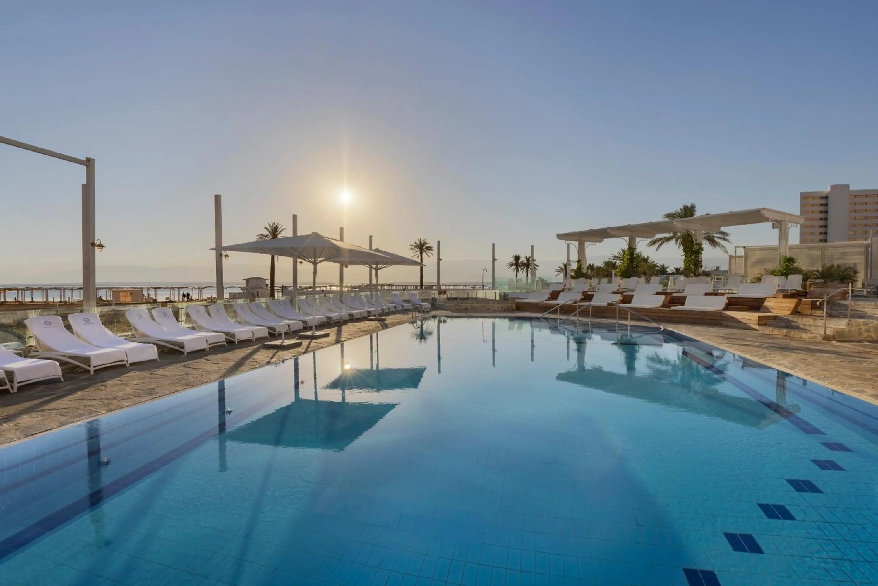 Pool view in Herbert Samuel Hod Dead Sea Hotel