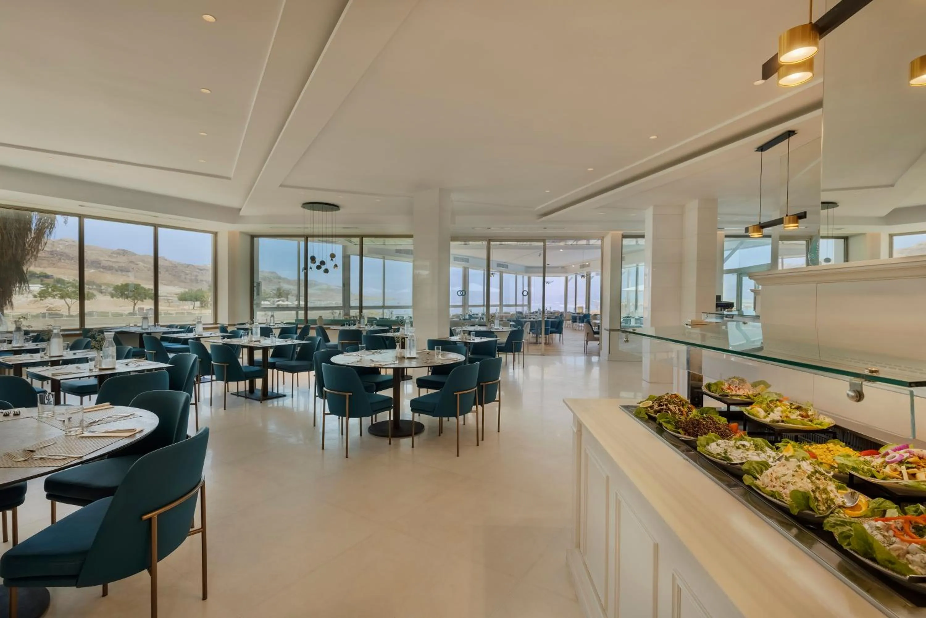 Dining area in Herbert Samuel Hod Dead Sea Hotel
