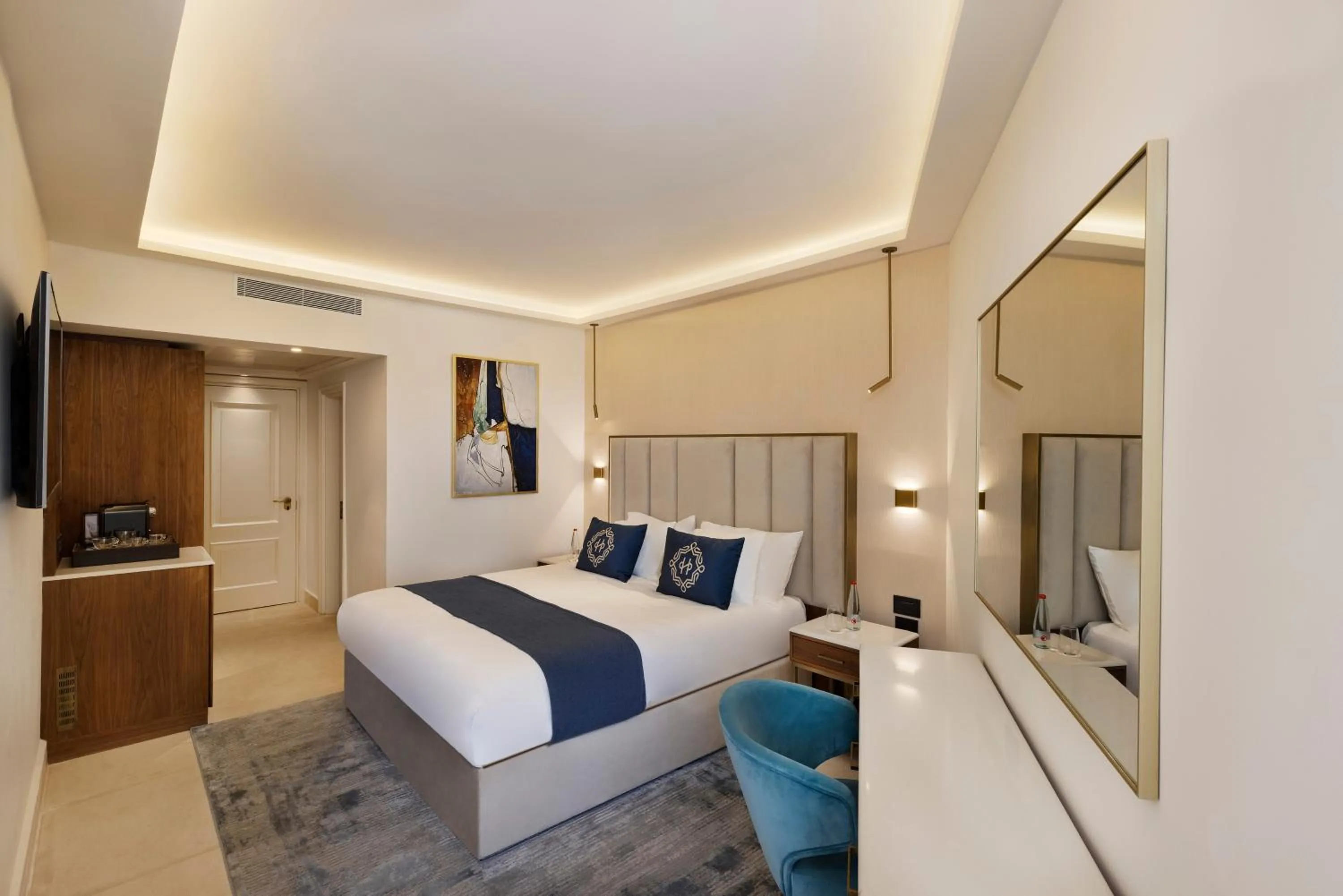 Bed in Herbert Samuel Hod Dead Sea Hotel