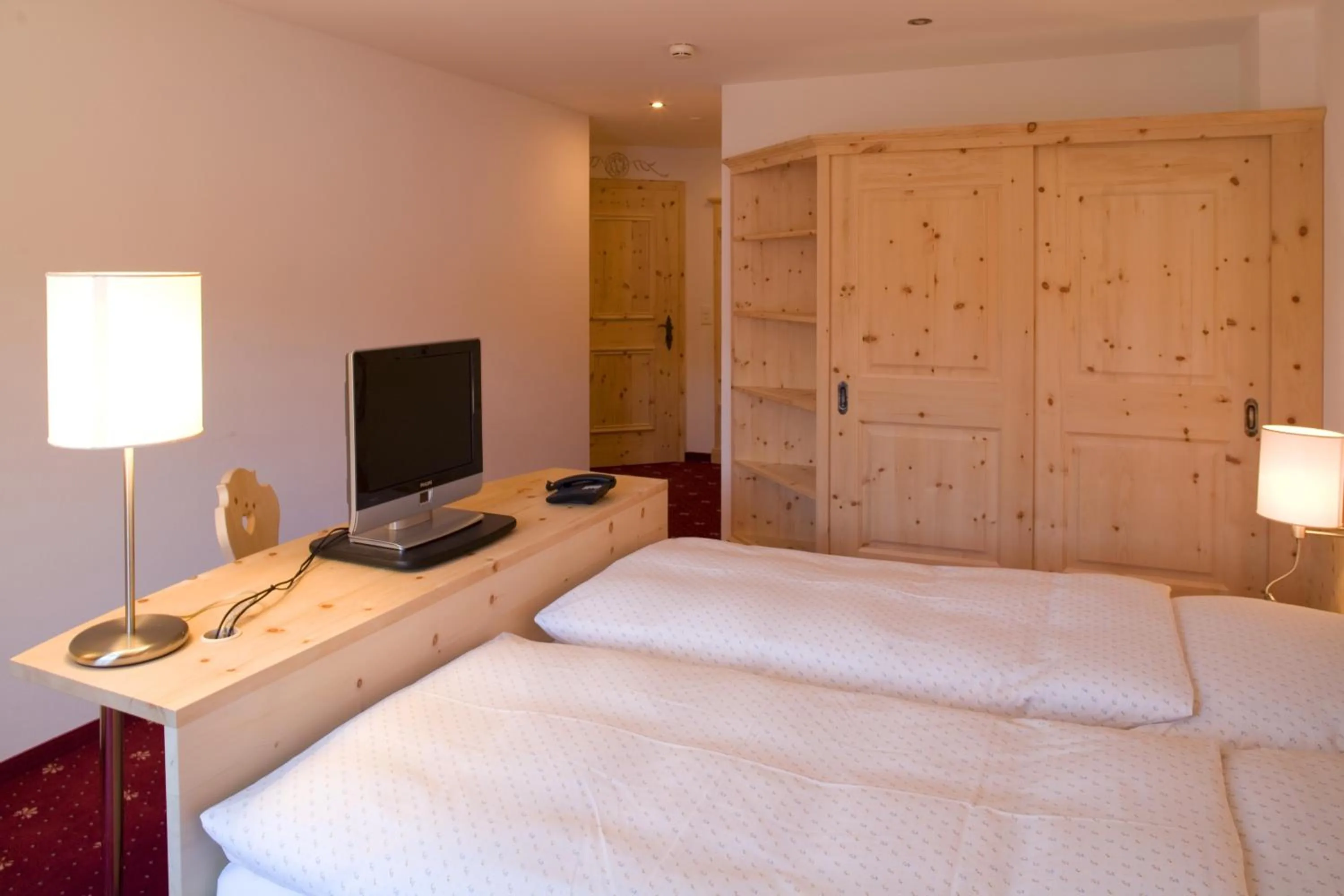 Bed in Hotel Seraina