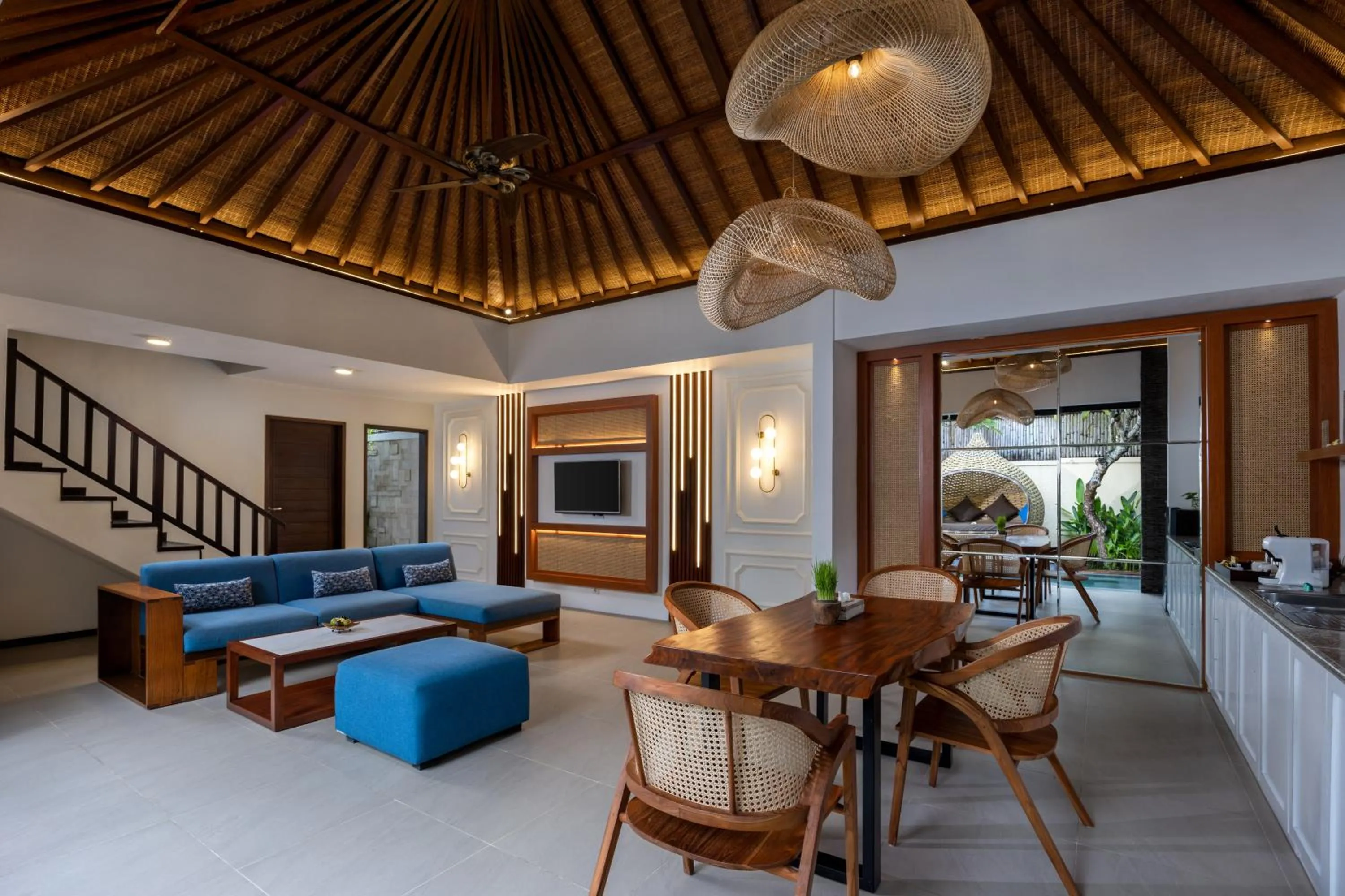 Living room in Lalasa Villas Canggu