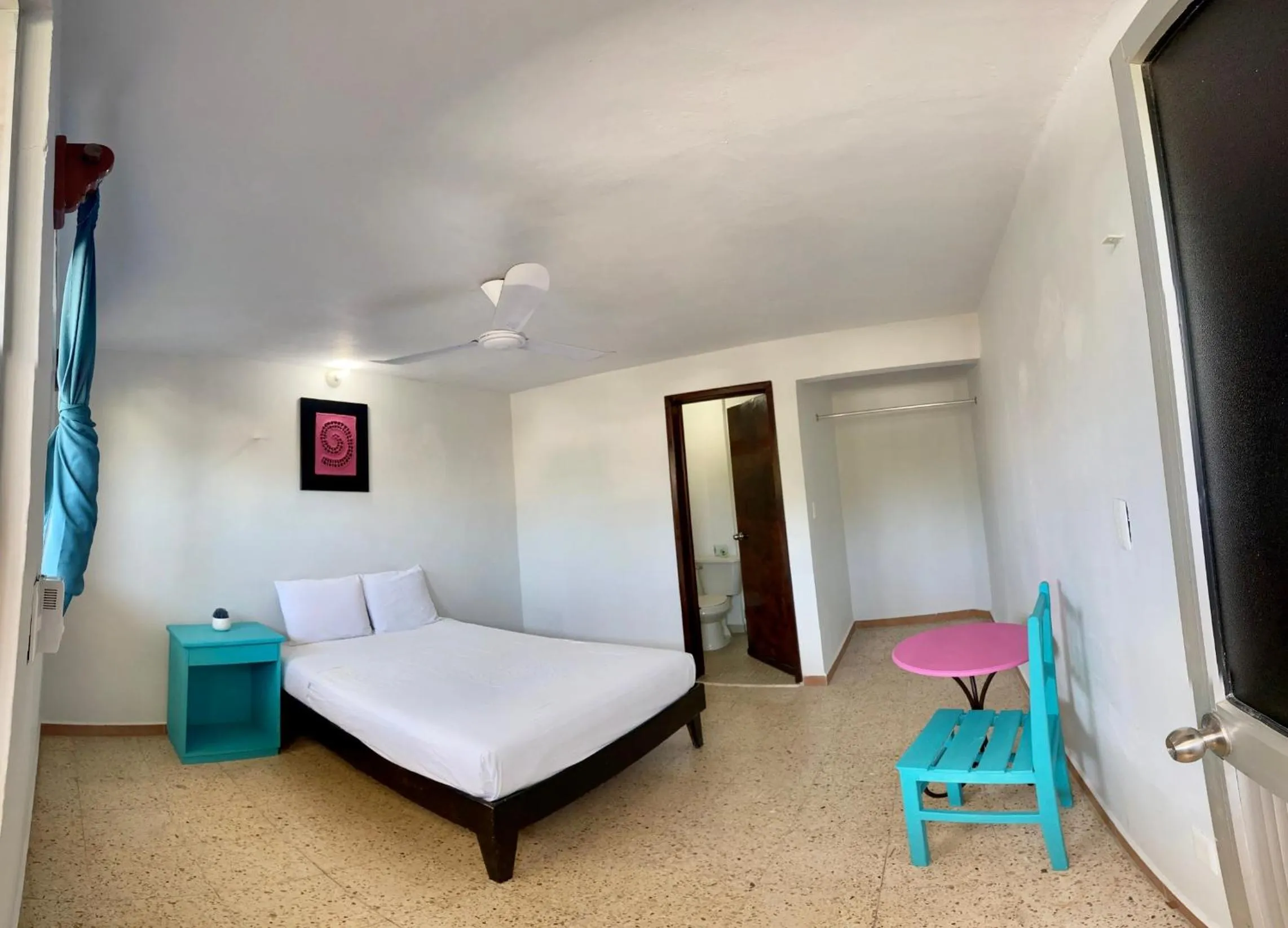 Bed in Blue Coconut Cancun Hotel