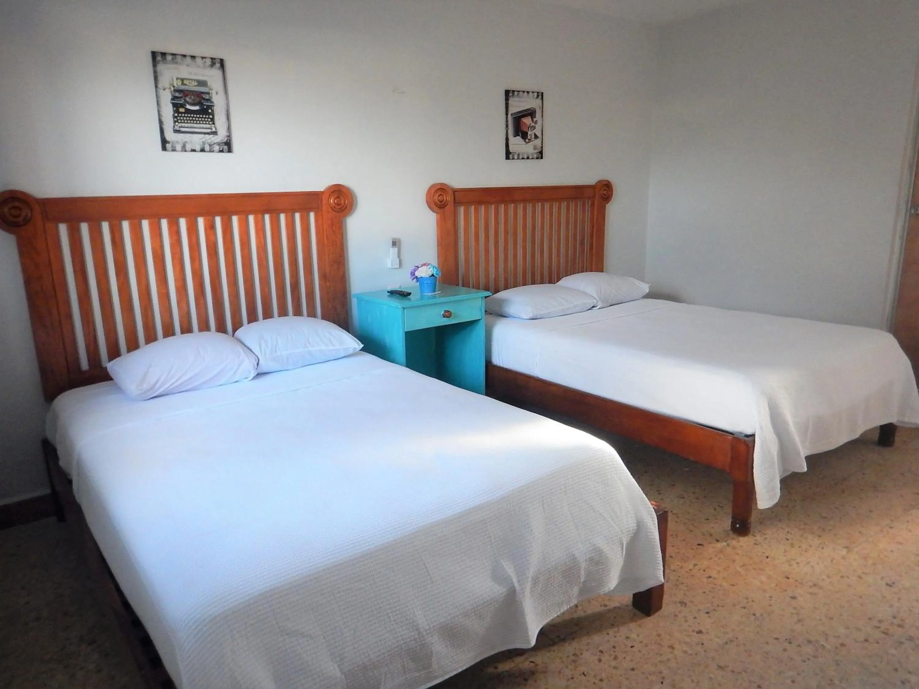 Bed in Blue Coconut Cancun Hotel