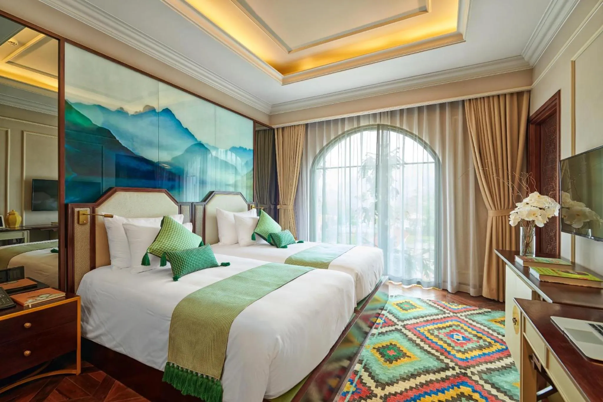 Bedroom, Bed in Silk Path Grand Sapa Resort & Spa