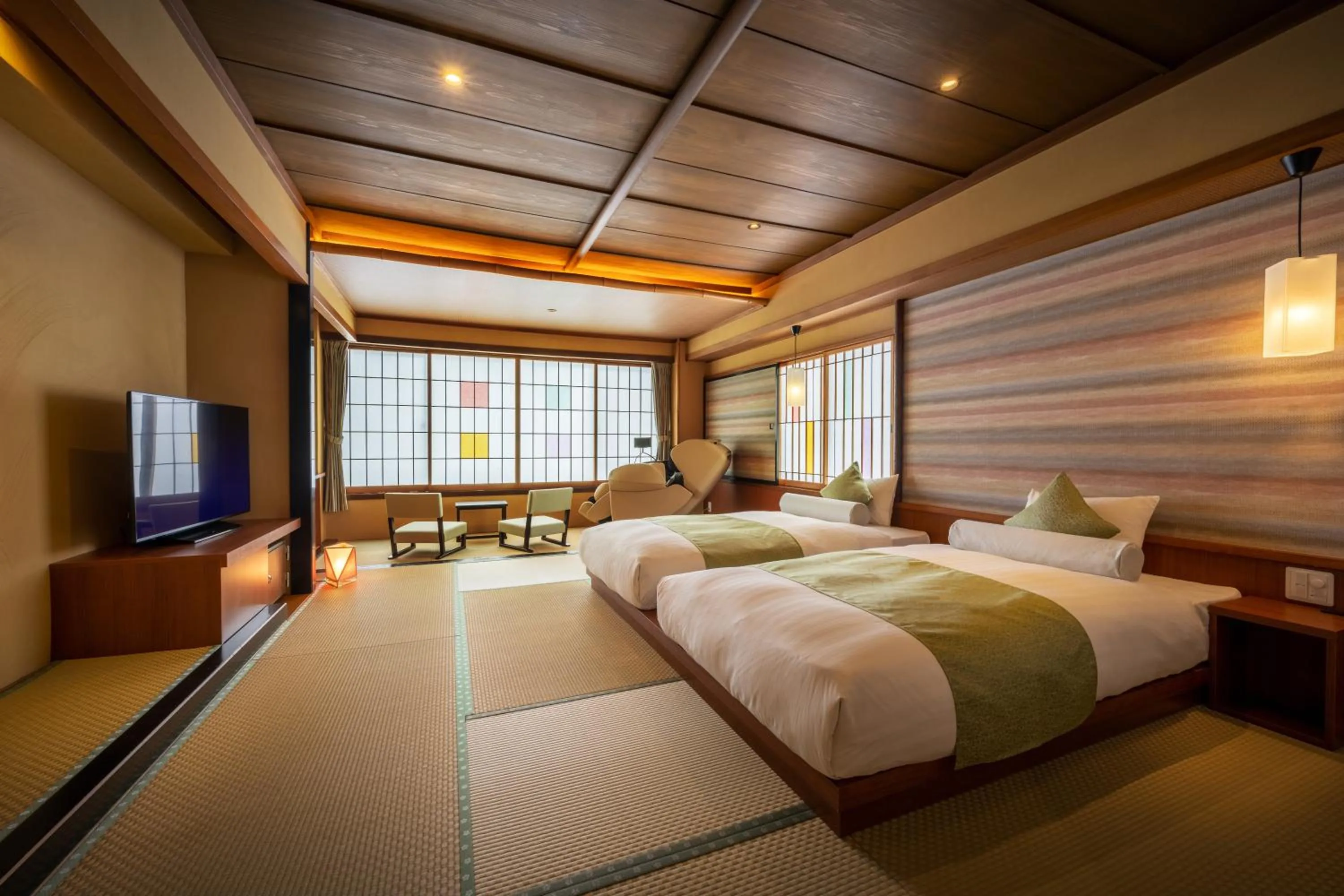 Photo of the whole room, Bed in Onogawa Onsen Kajikaso