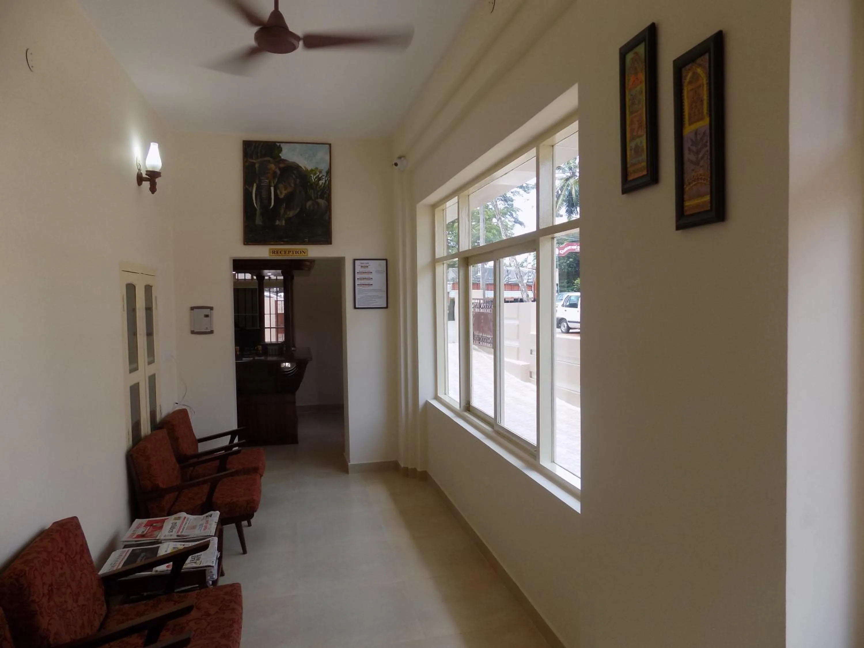 Seating area in Safire Residency
