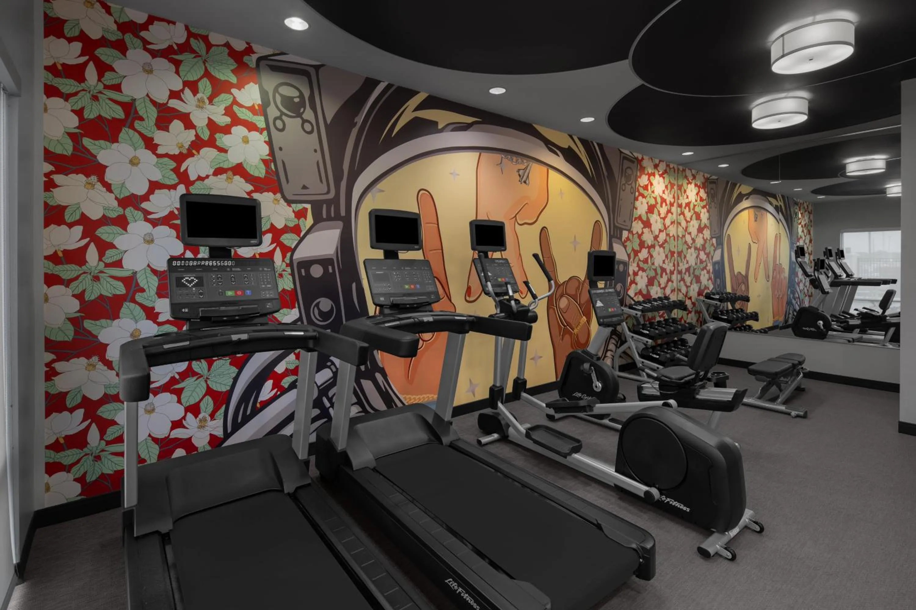 Fitness centre/facilities in SpringHill Suites Houston Intercontinental Airport