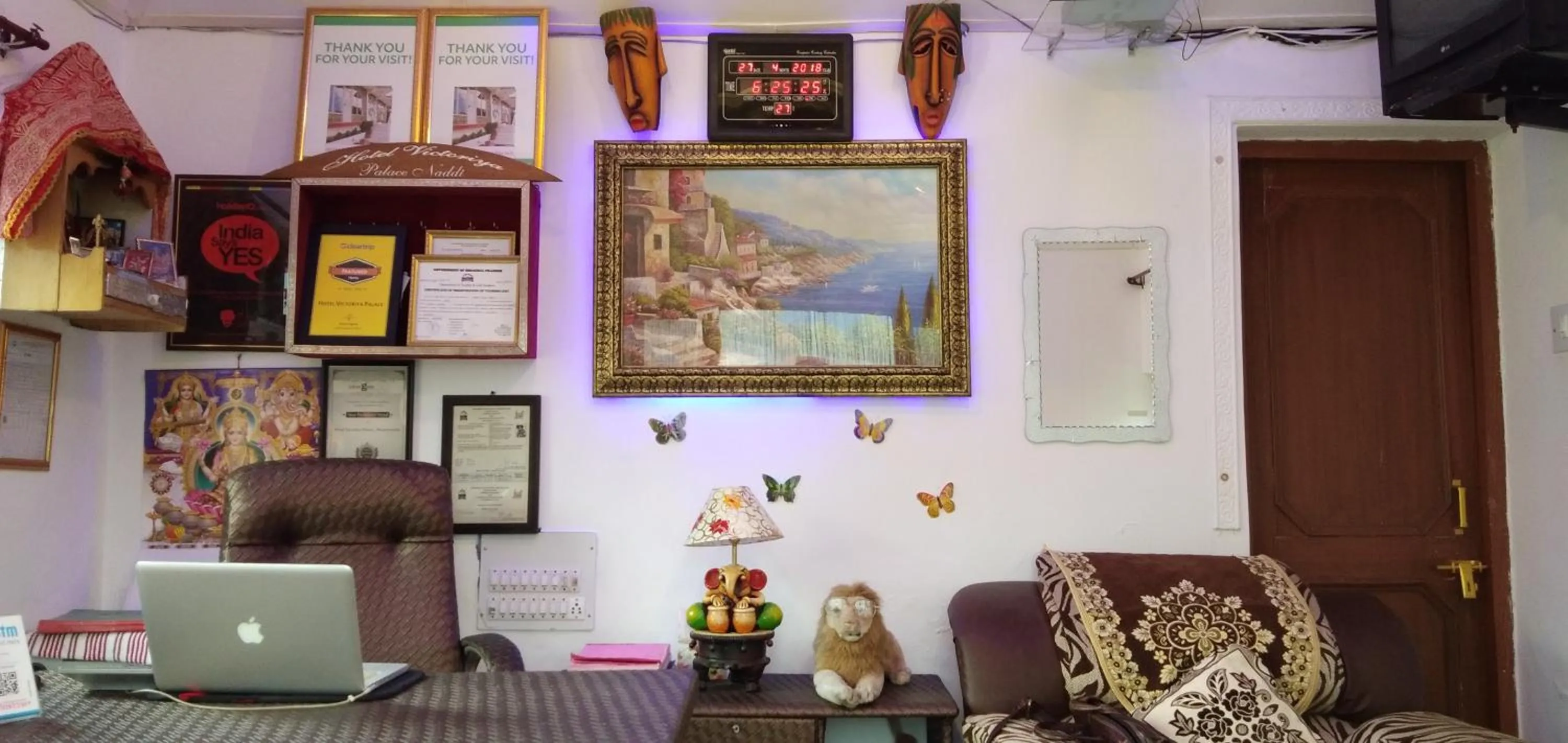 Lobby or reception in Hotel Victoriya Palace,Mcleod Ganj