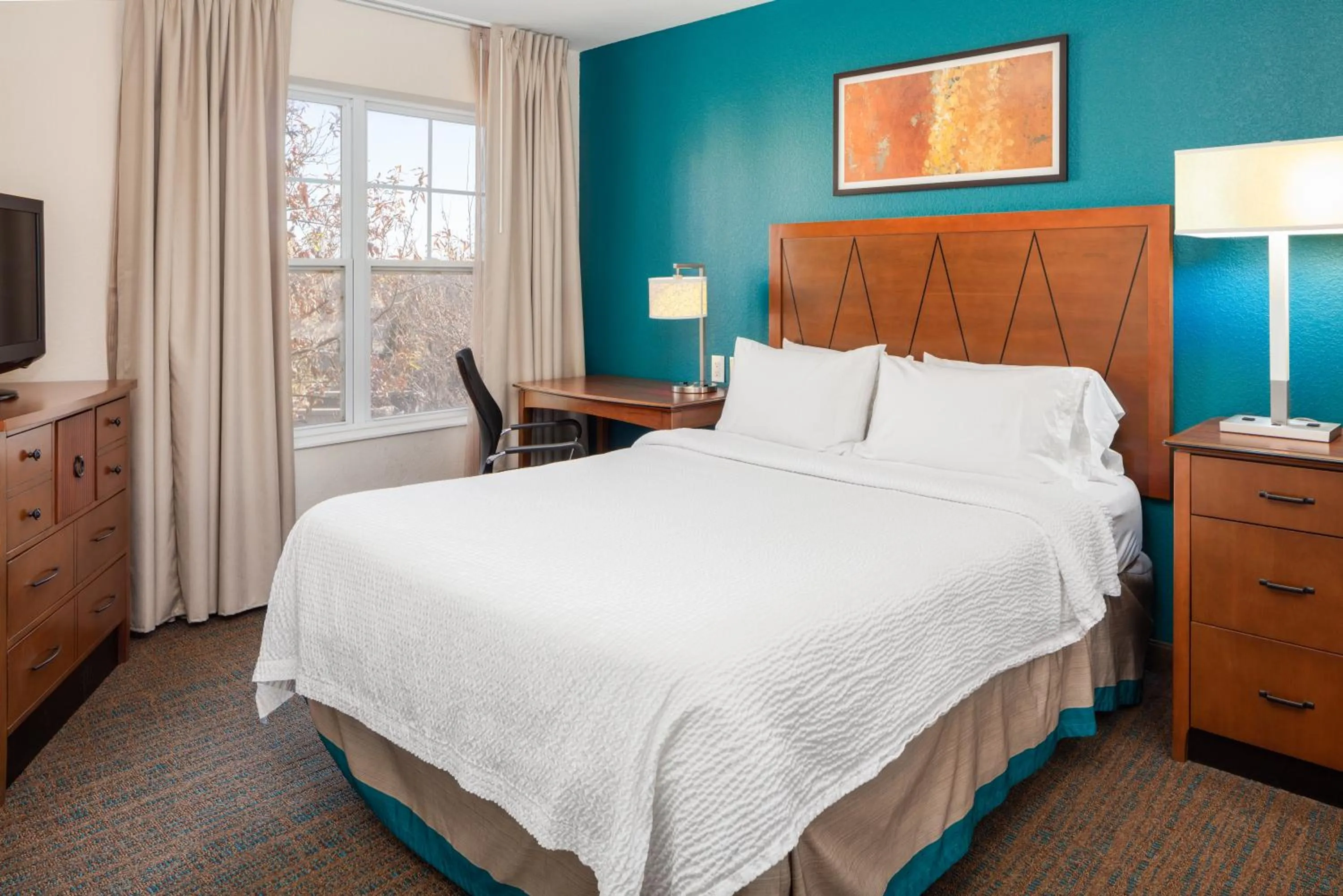 Bedroom, Bed in Residence Inn by Marriott Wichita East At Plazzio